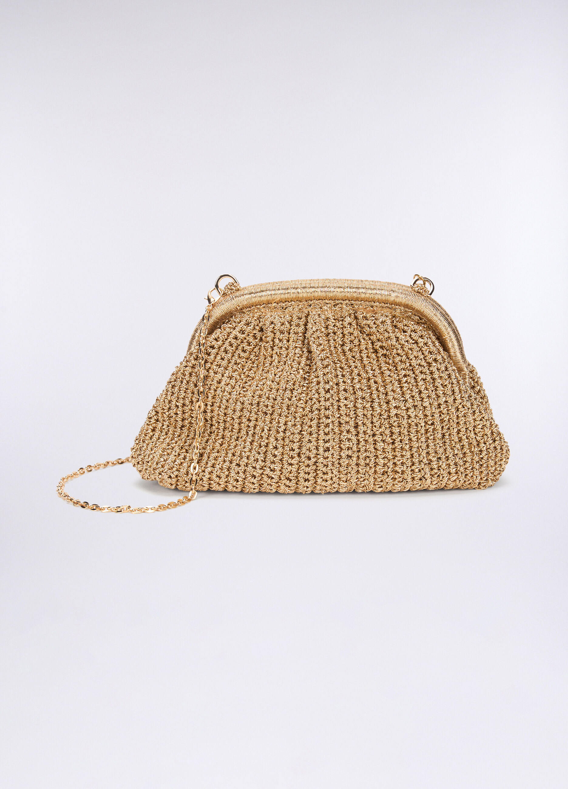 Pochette crochet in filo lurex donna_0