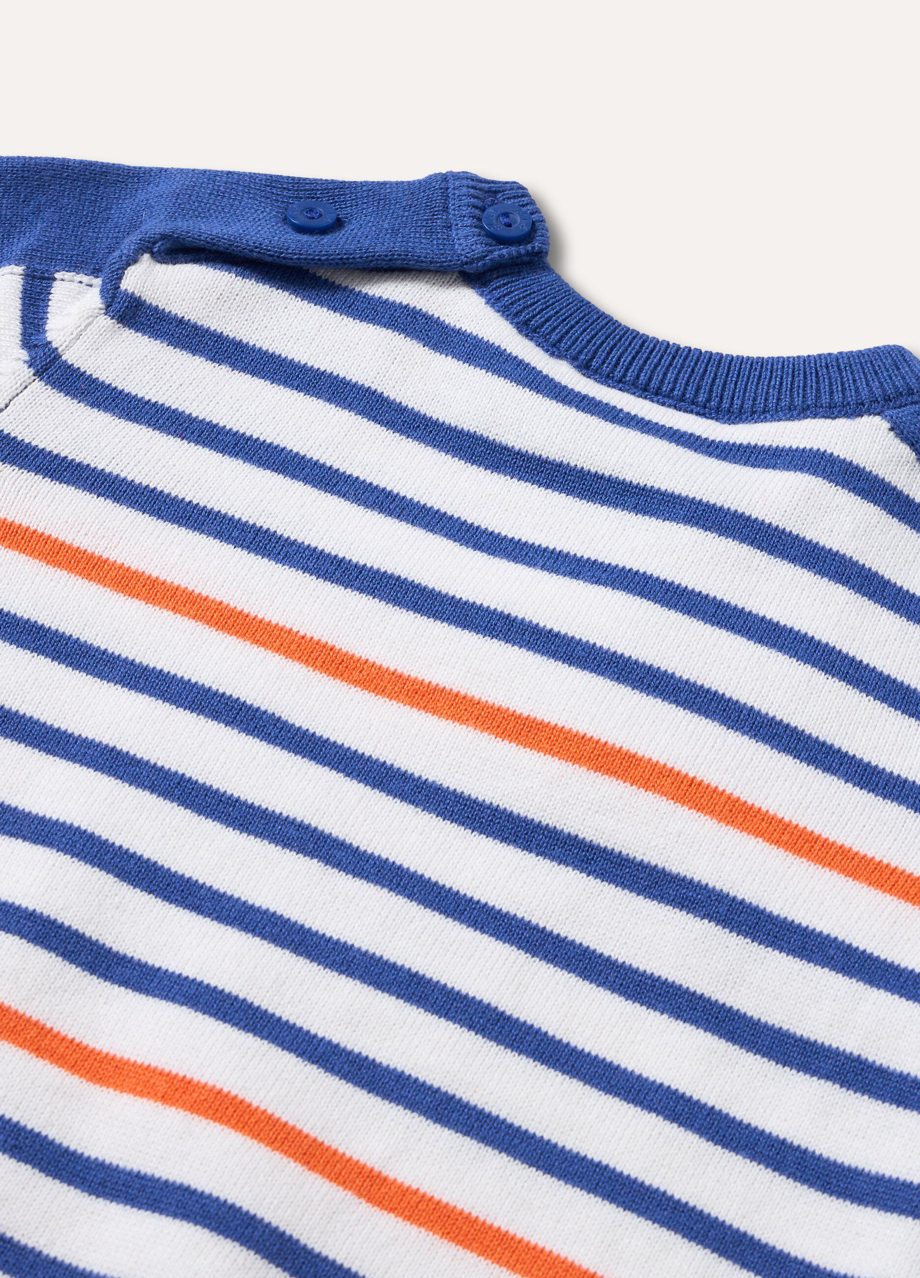 Maglioncino tricot in puro cotone neonato_1