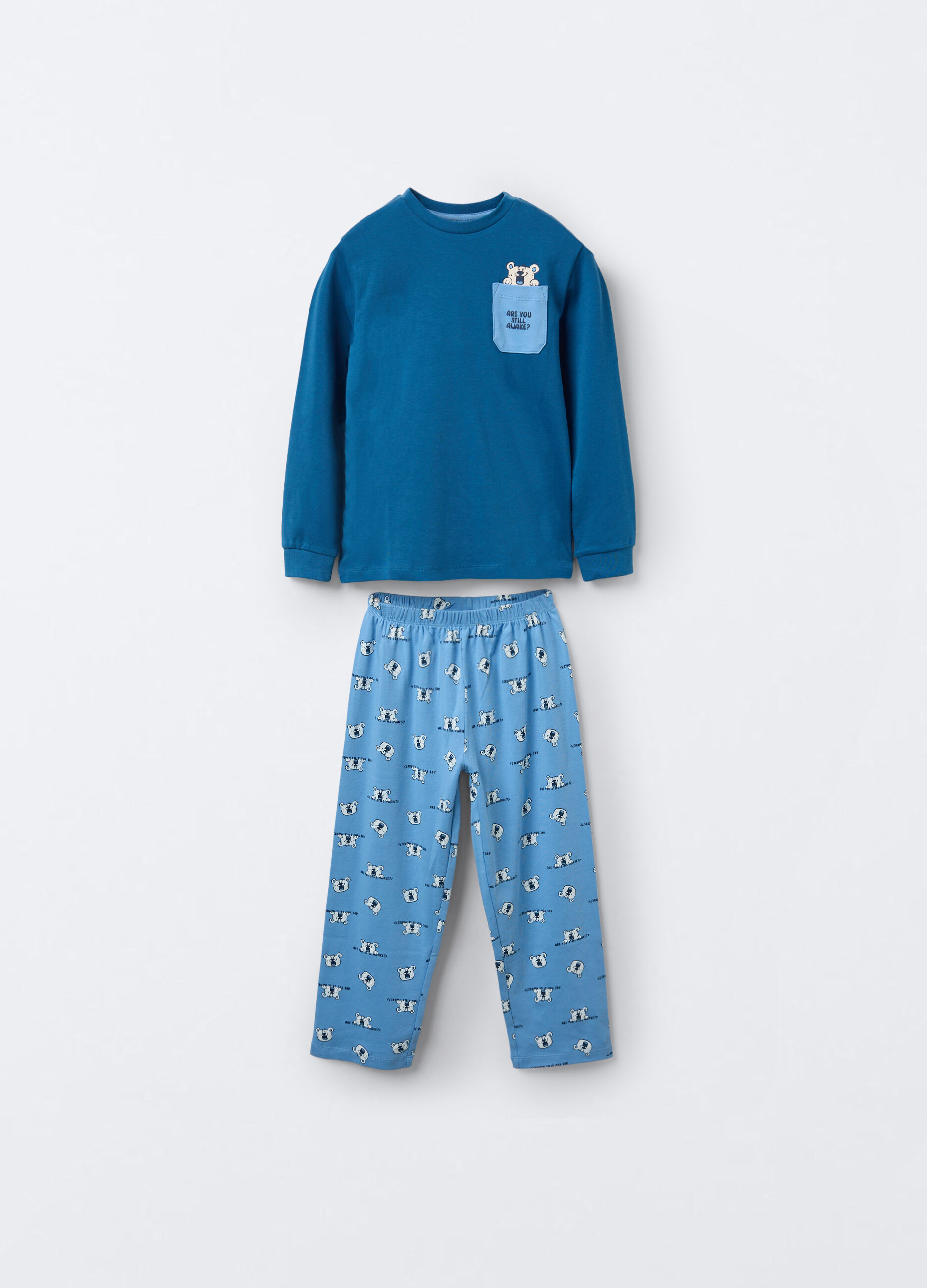 Set pigiama in interlock di puro cotone bambino_0