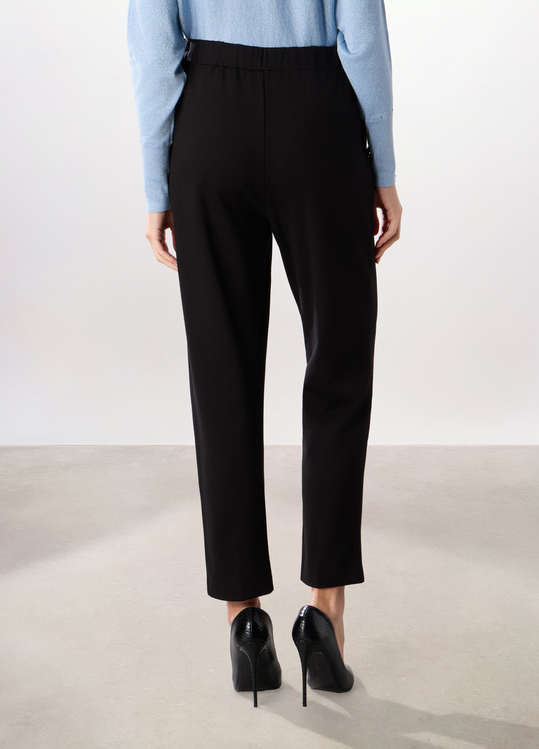 Pantaloni in punto Milano donna_1