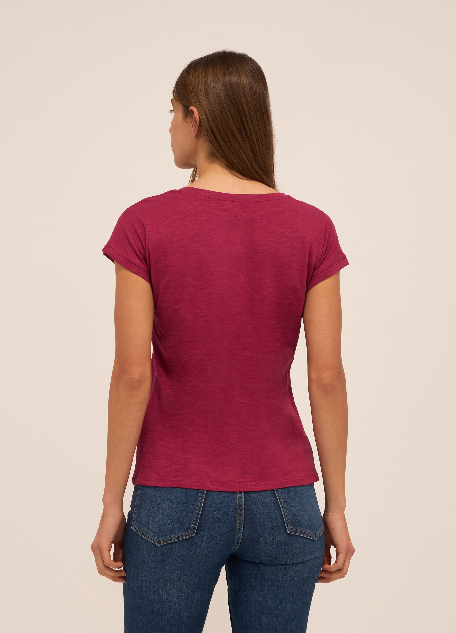 T-shirt in puro cotone donna_1