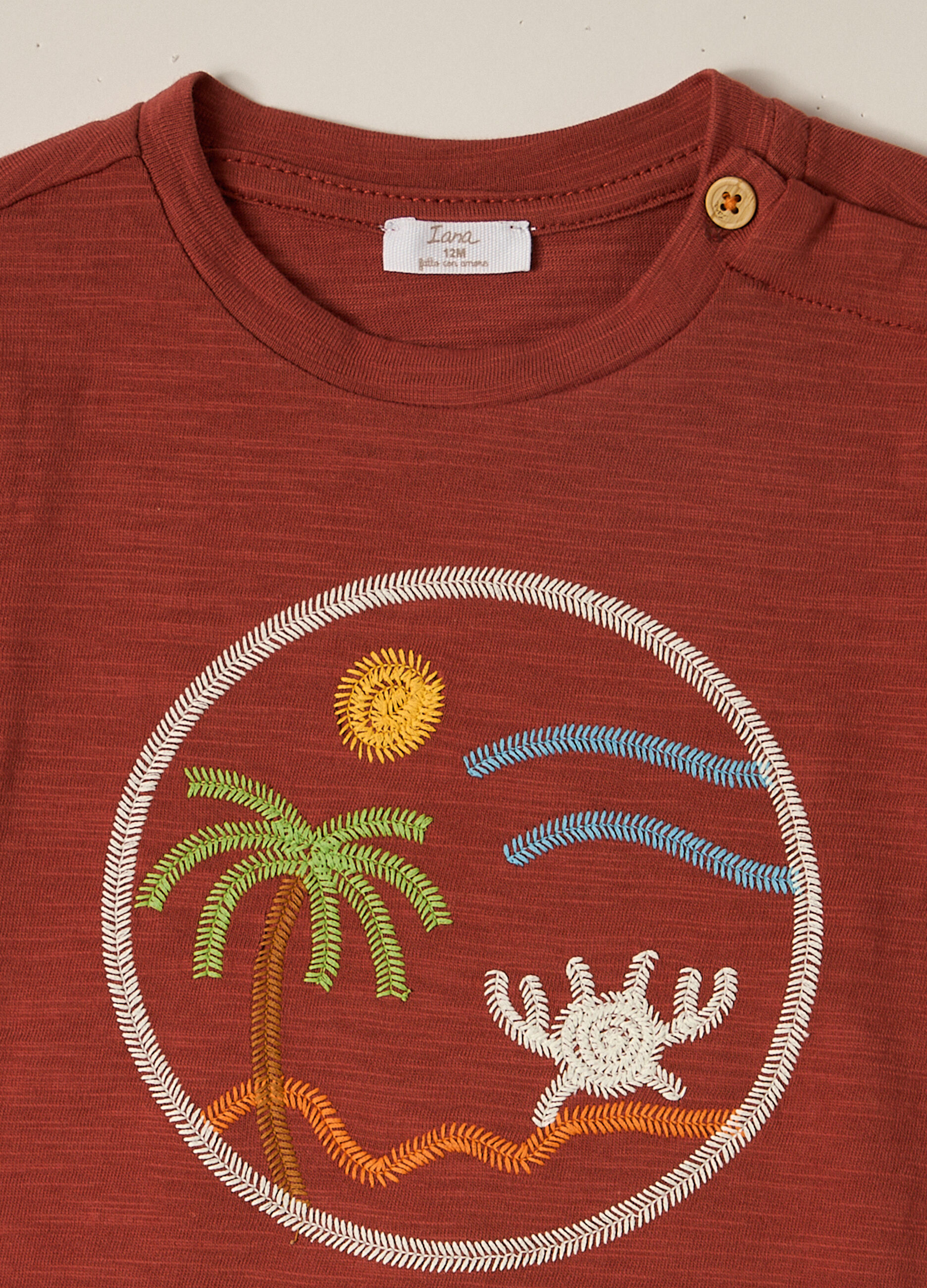 T-shirt in puro cotone IANA neonato_1