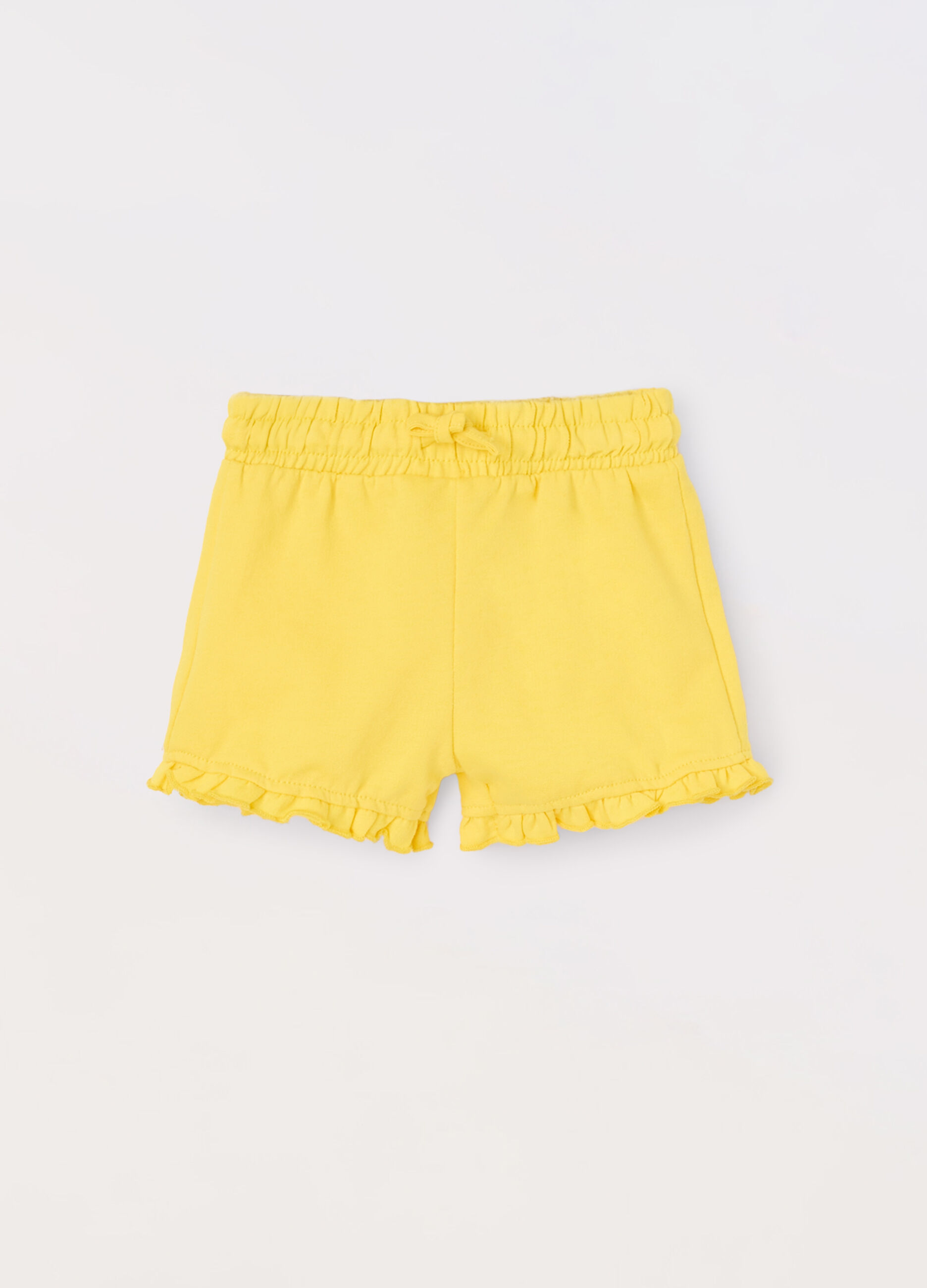 Shorts in french terry di puro cotone neonata_0