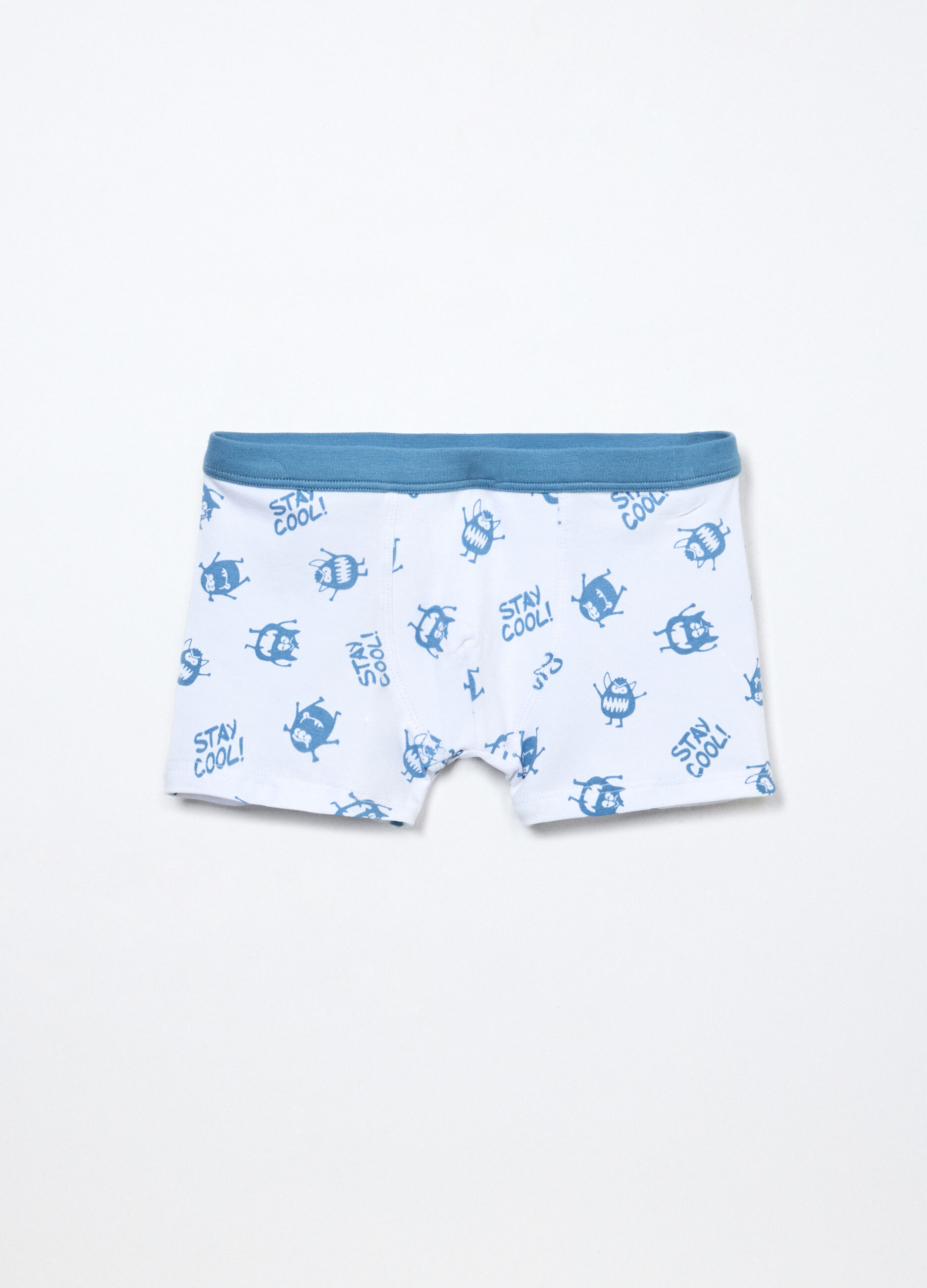 Boxer in jersey di cotone stretch bambino_0