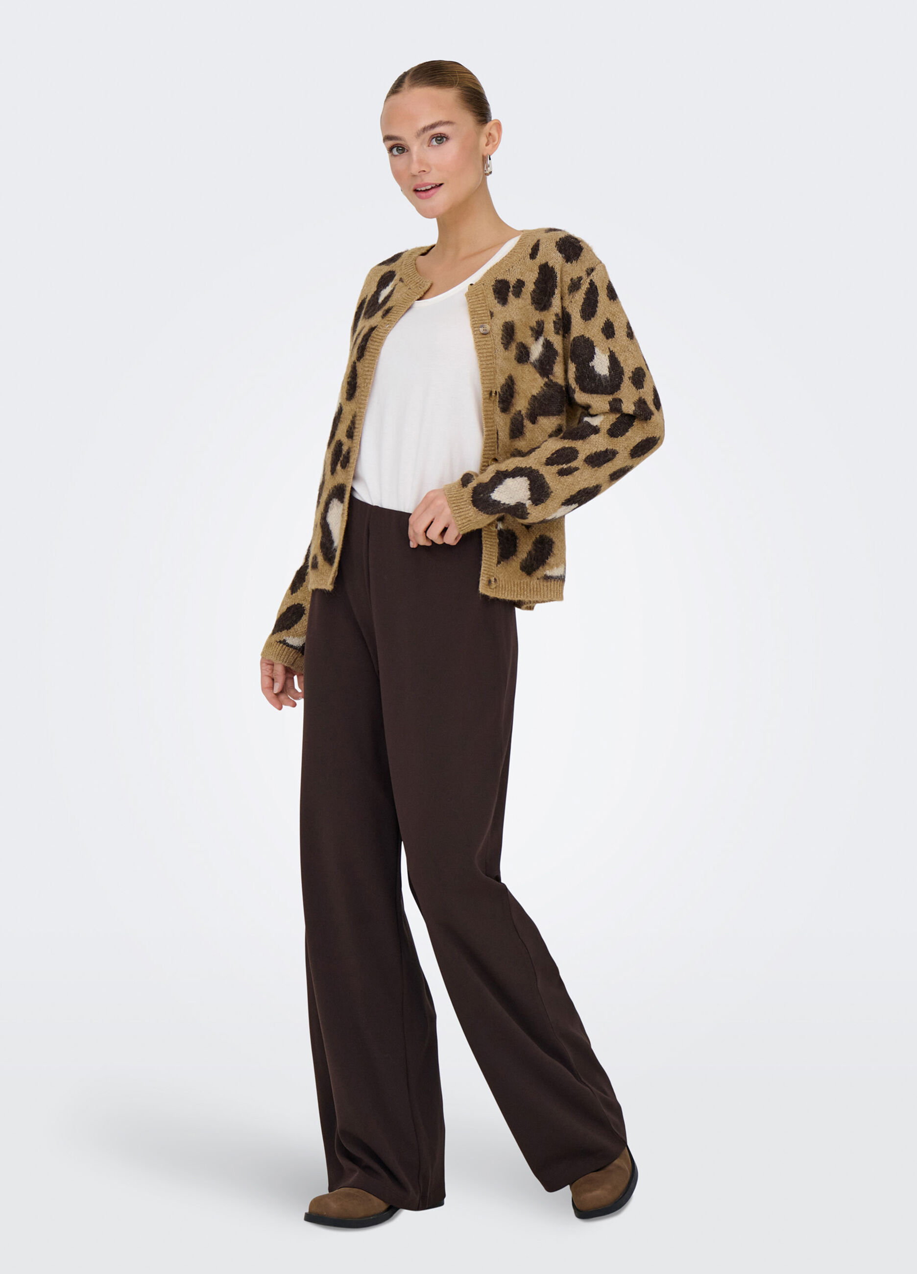 Cardigan animalier donna_2