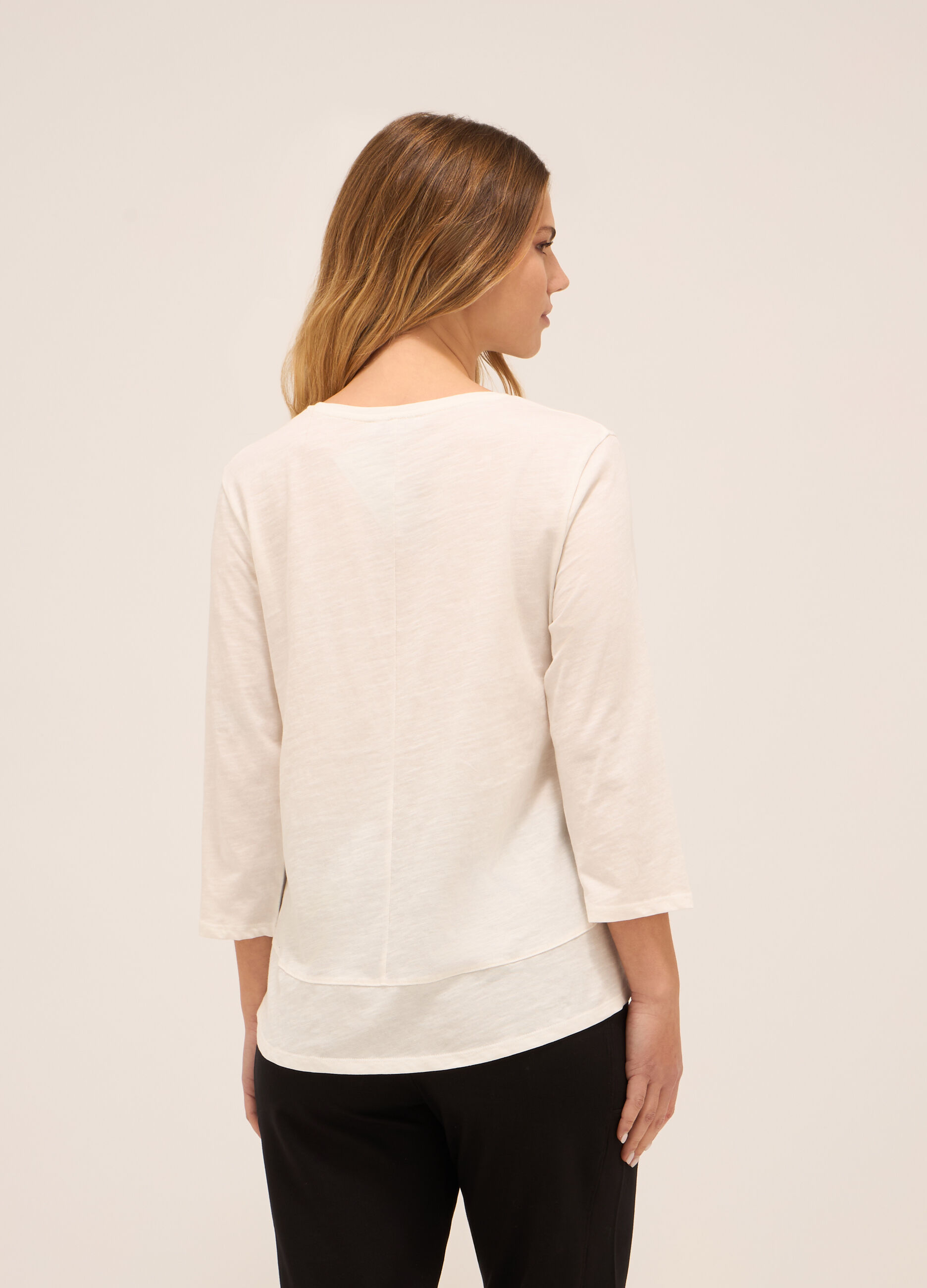 T-shirt in puro cotone donna_1