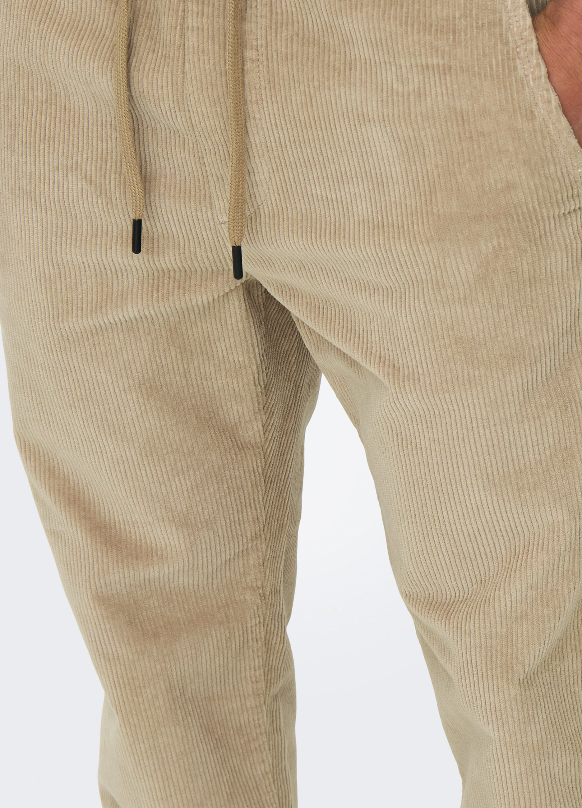 Pantaloni regular fit in velluto a coste uomo_3