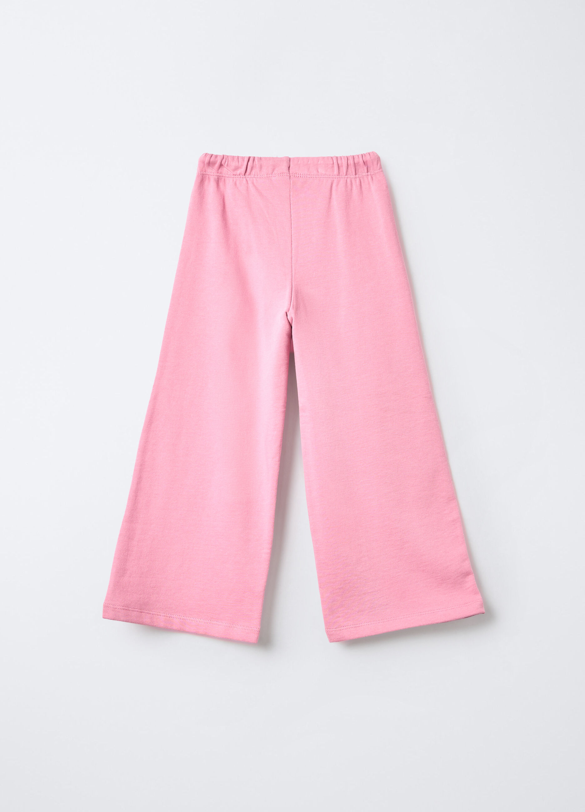 Treggings in puro cotone garzato Wide Leg bambina_1