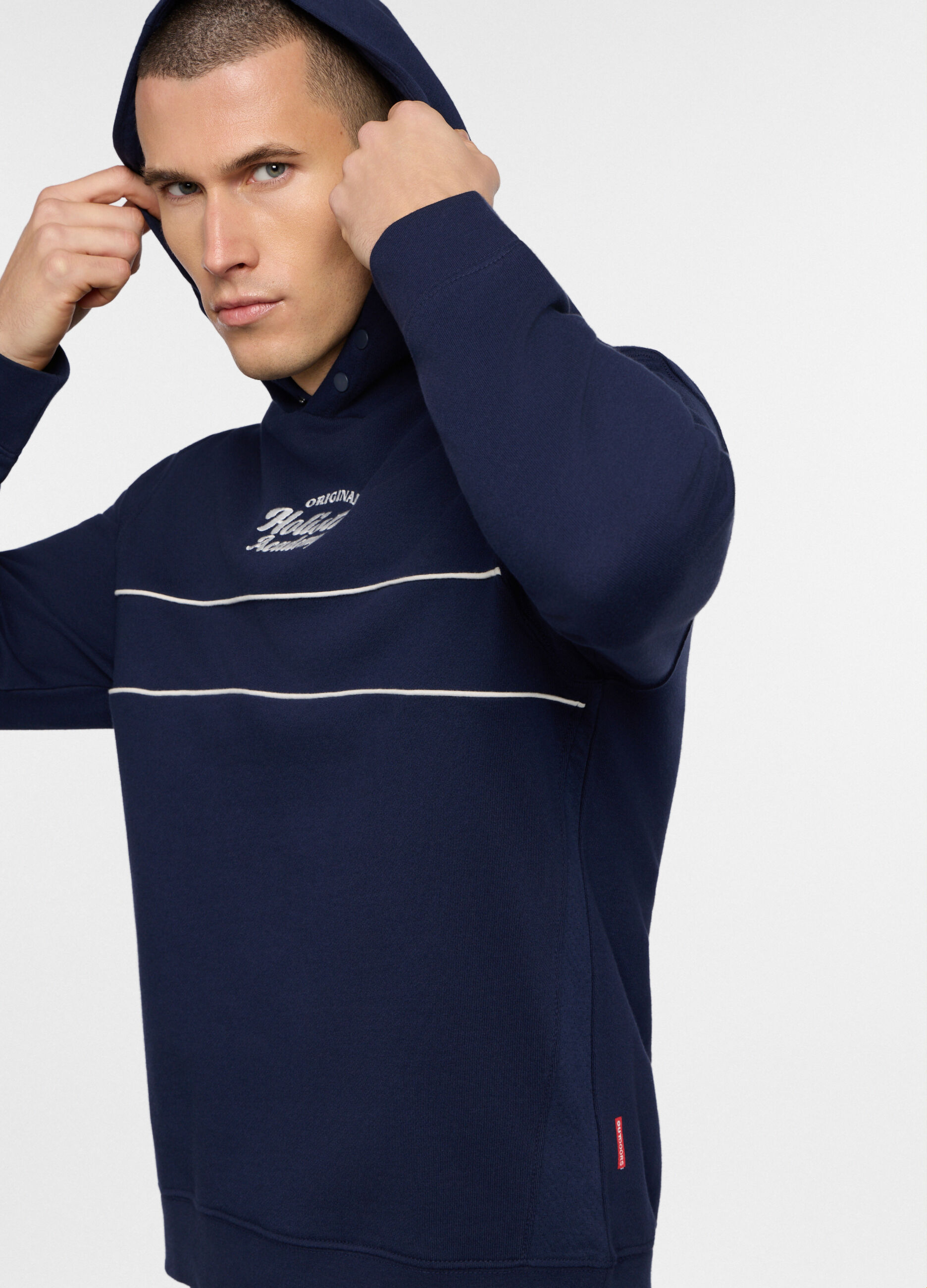 Felpa con cappuccio in misto cotone_2