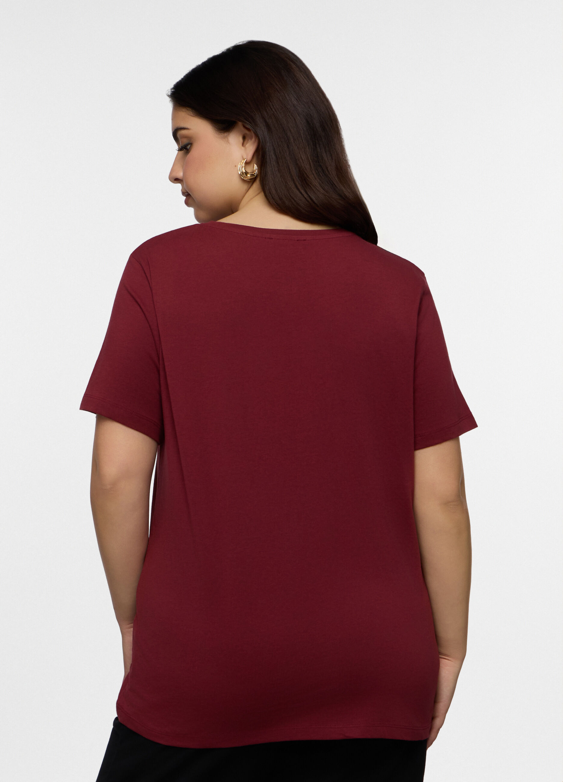 T-shirt girocollo donna curvy_1