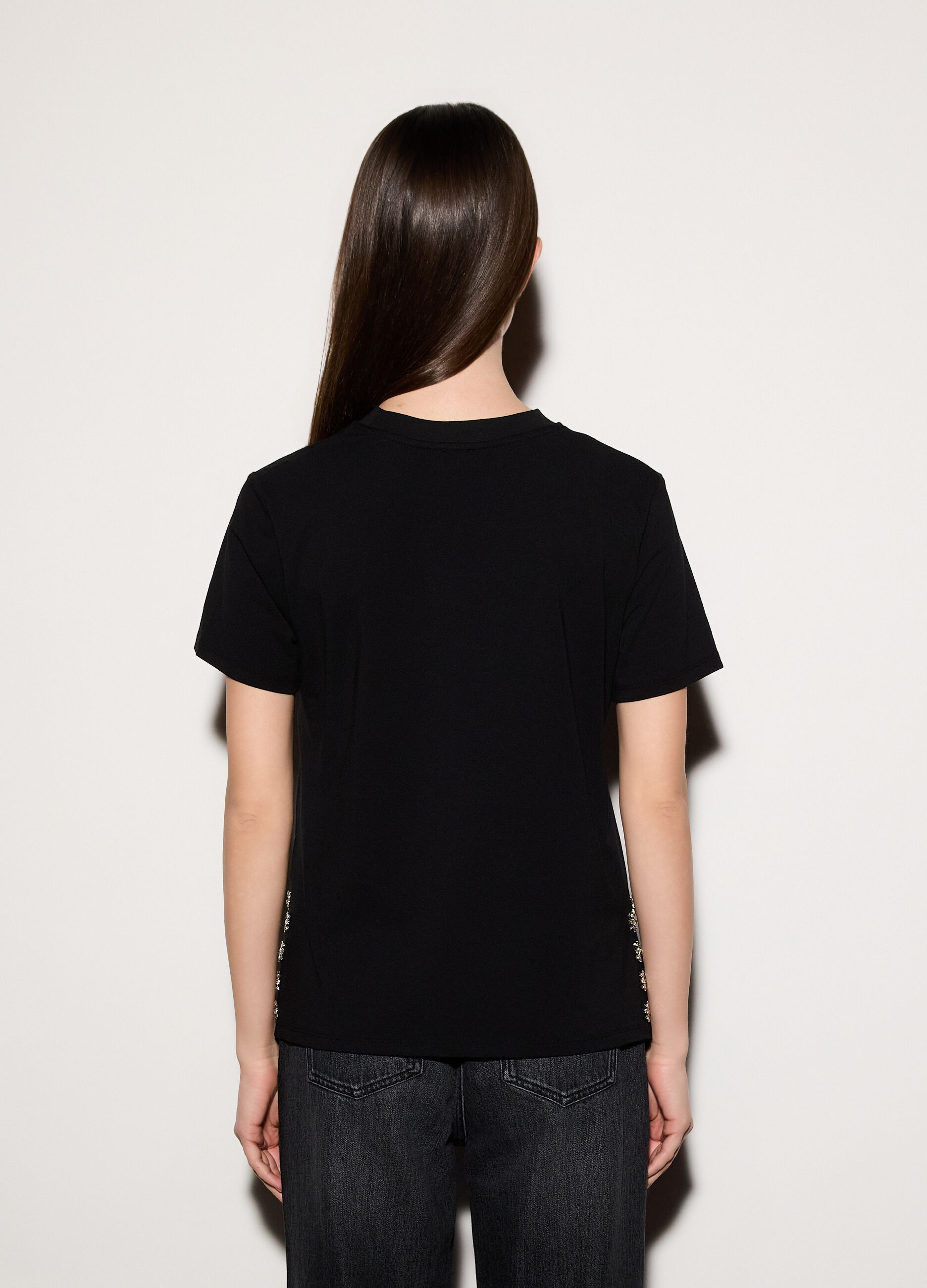 T-shirt girocollo box fit stretch donna_2