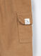 Pantaloni cargo in velluto a coste di puro cotone neonata_2