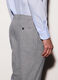 Pantalone slim fit in cotone stretch con micromotivo uomo_2