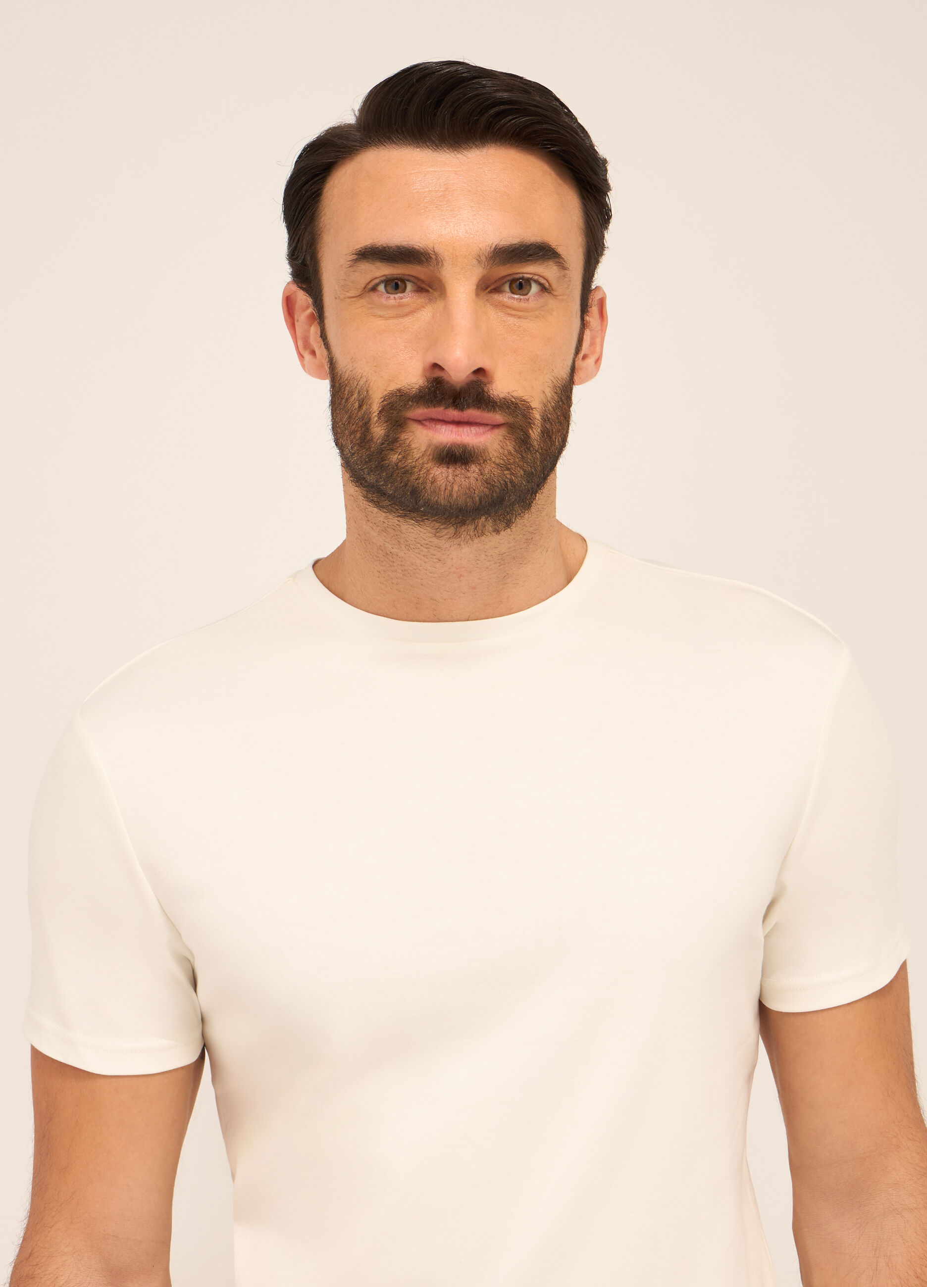 T-shirt girocollo in puro cotone uomo_2