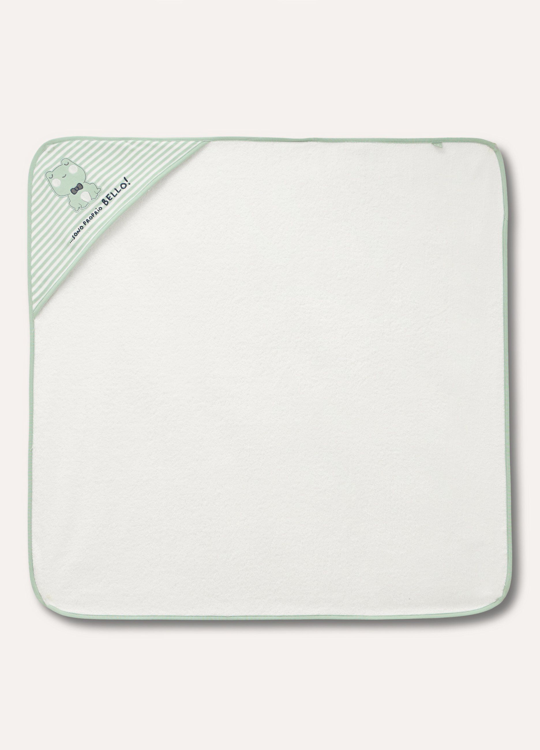 Asciugamano con cappuccio in spugna di puro cotone_0
