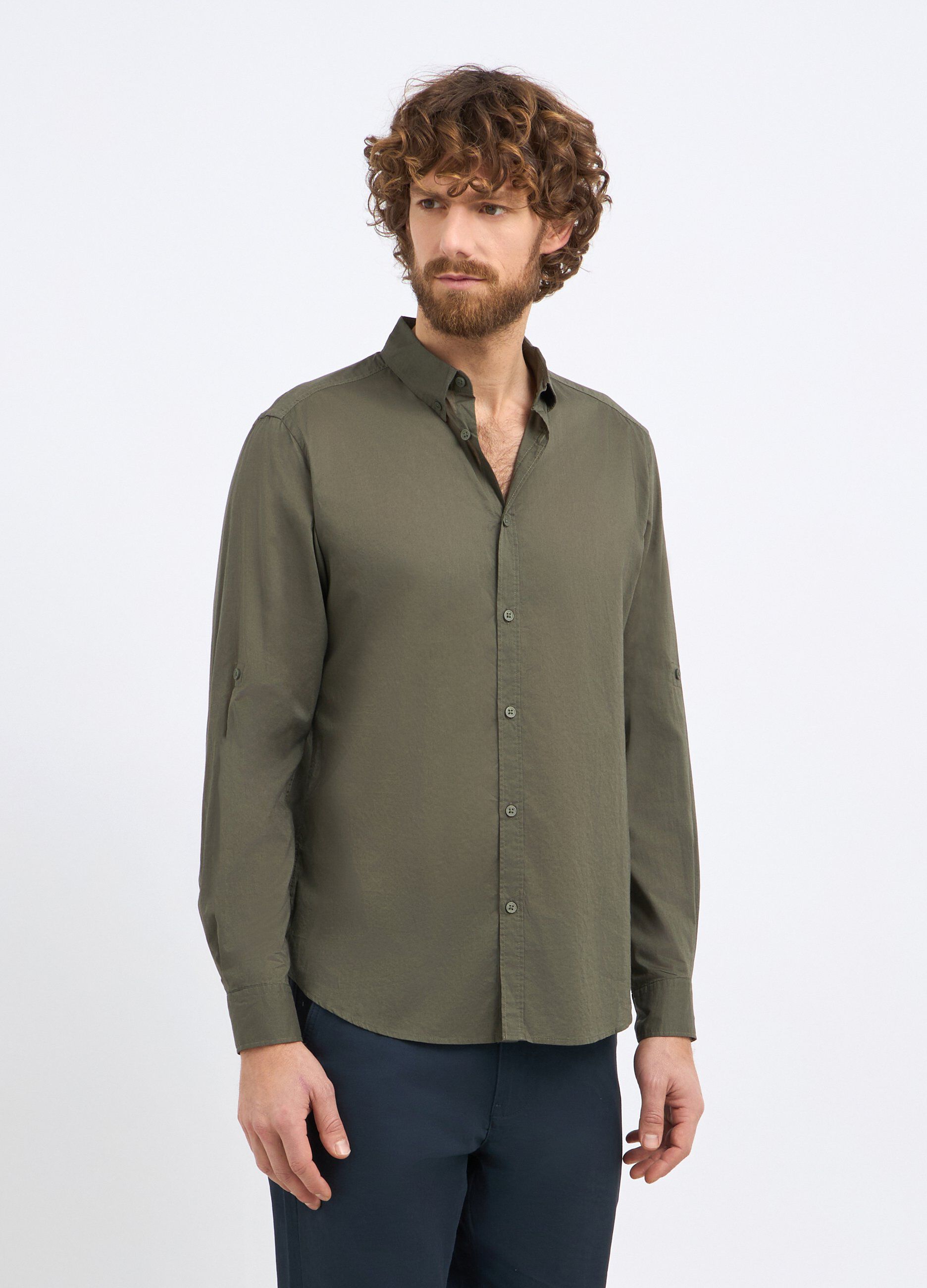 Camicia in puro cotone uomo_0