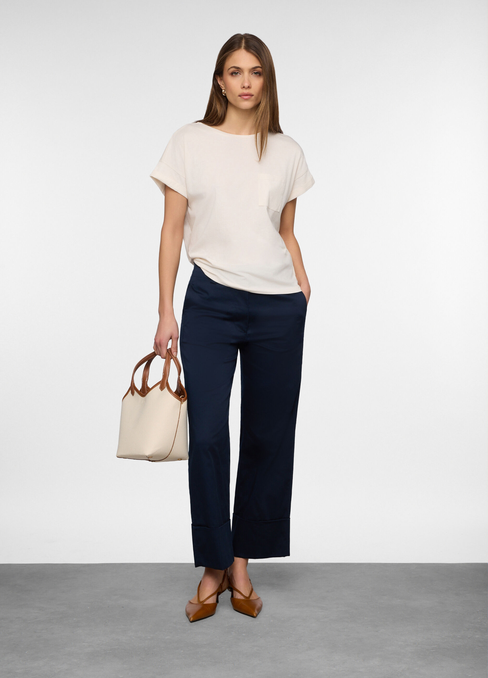 T-shirt girocollo donna_0