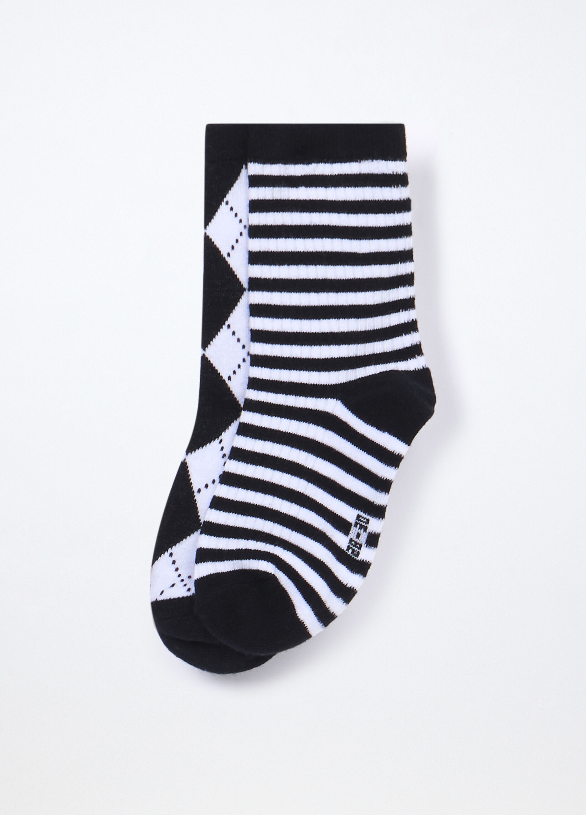 Pack 2 calze medie misto cotone stretch bambina_0