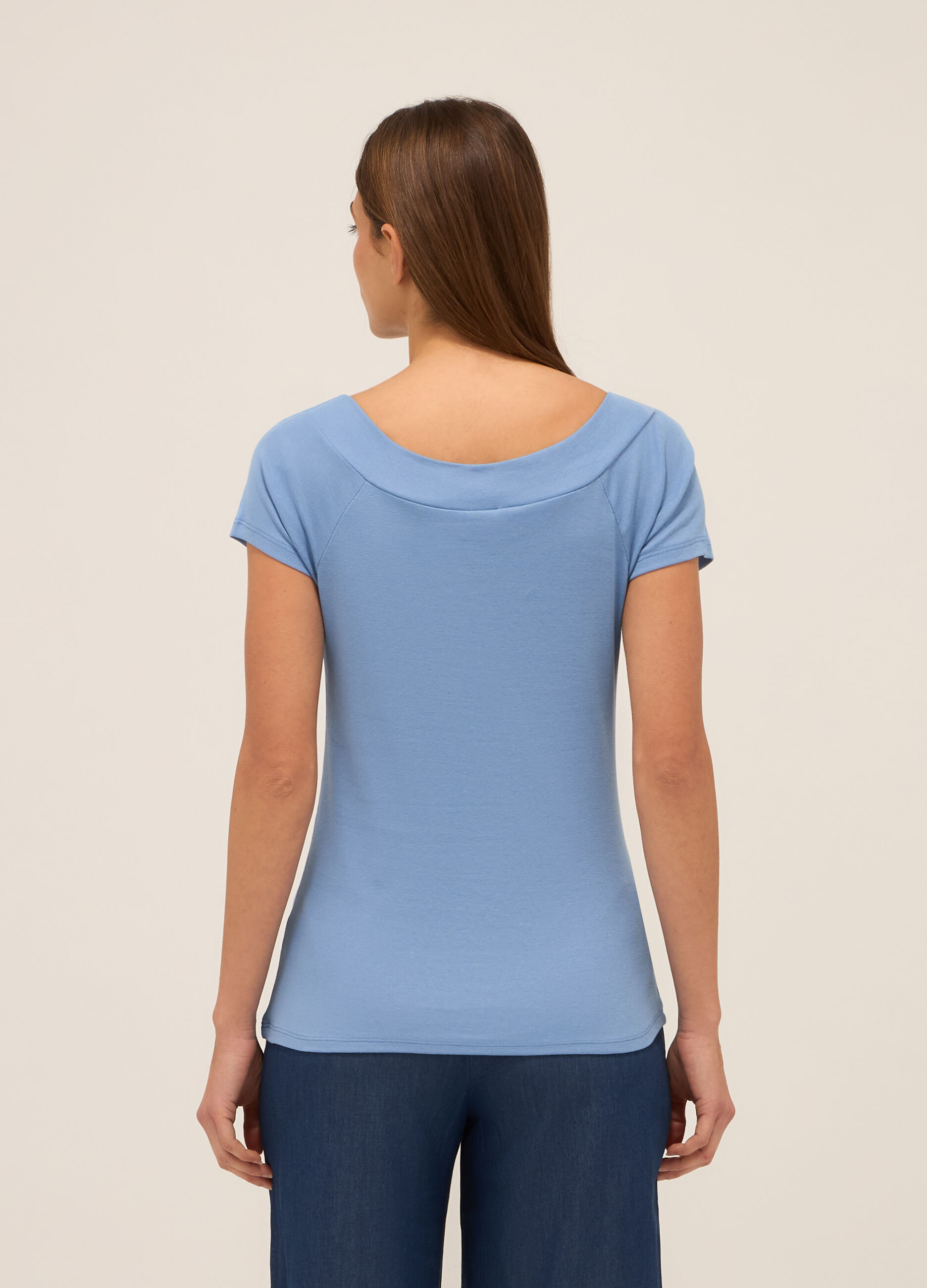 T-shirt in puro cotone donna_1