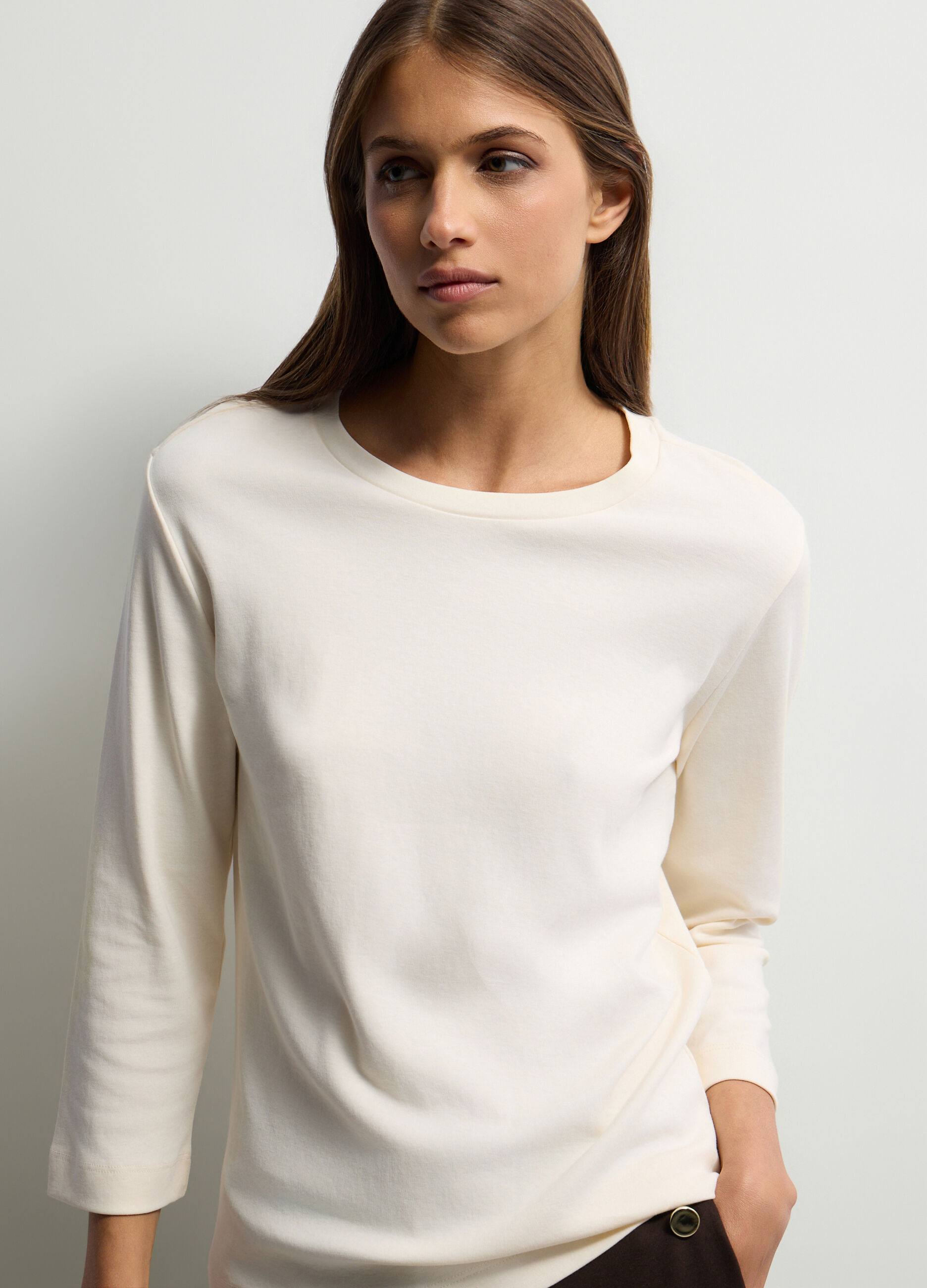 T-shirt girocollo donna_2
