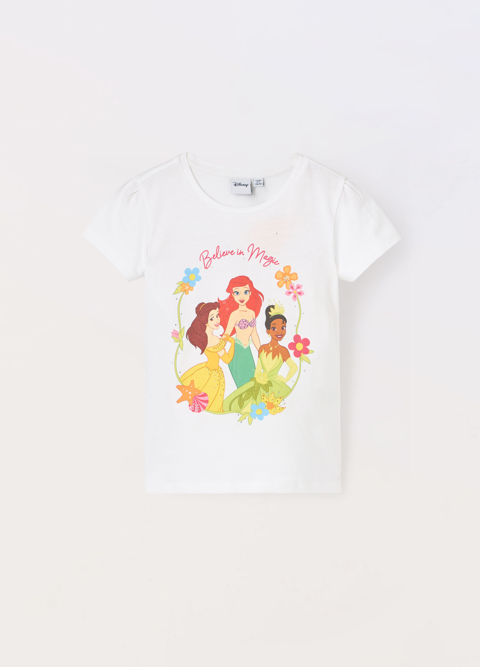 T-shirt in jersey di puro cotone bambina_0