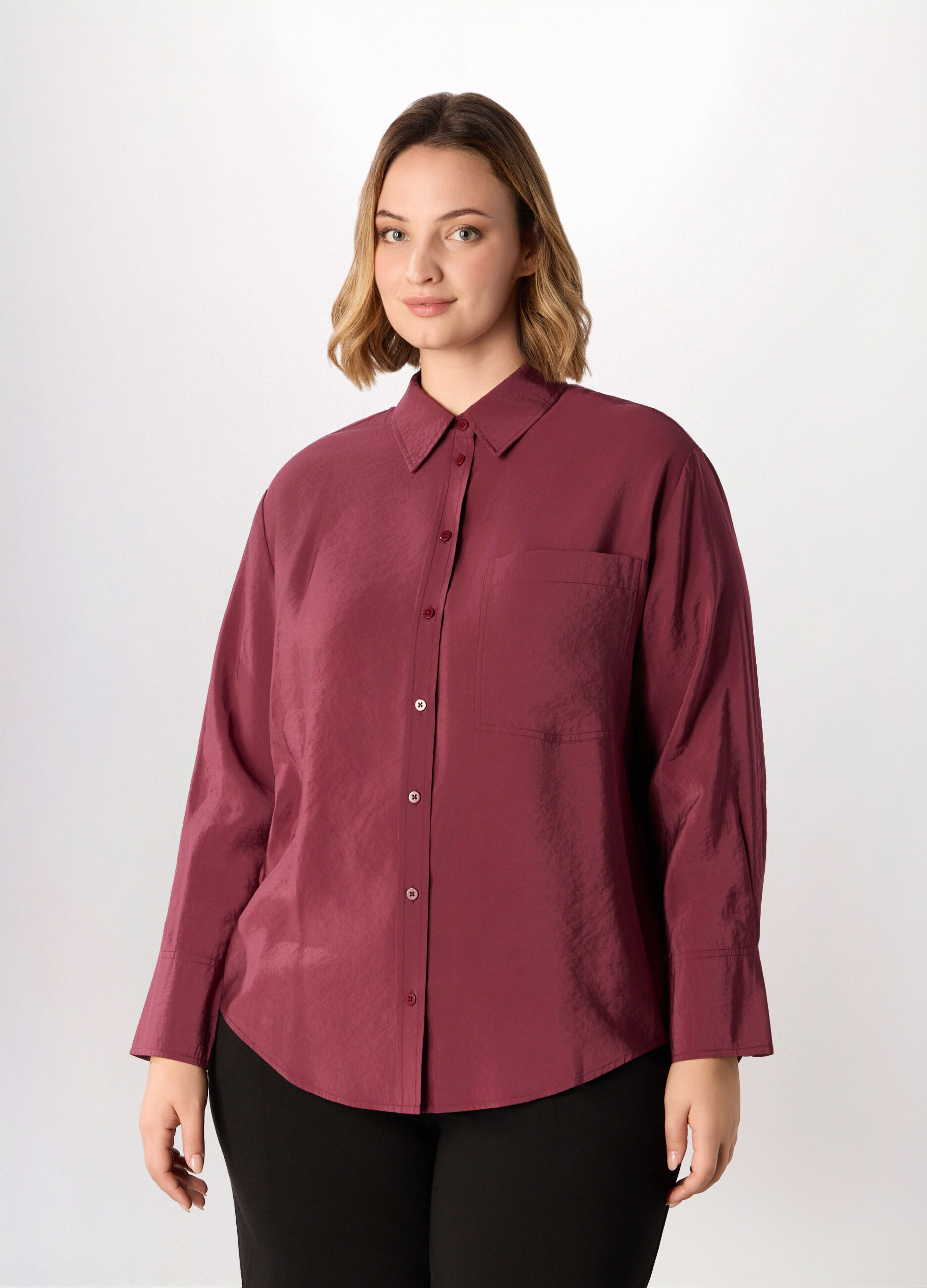 Camicia in viscosa donna curvy_0