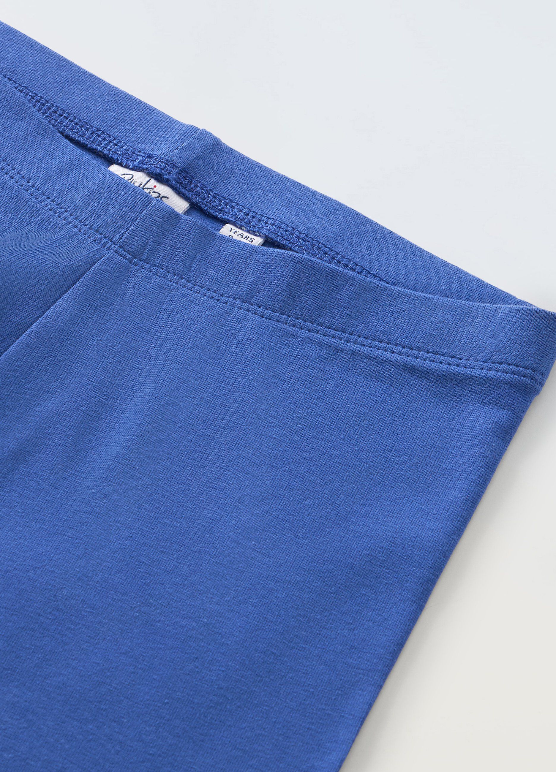 Shorts ciclista in cotone stretch ragazza_1