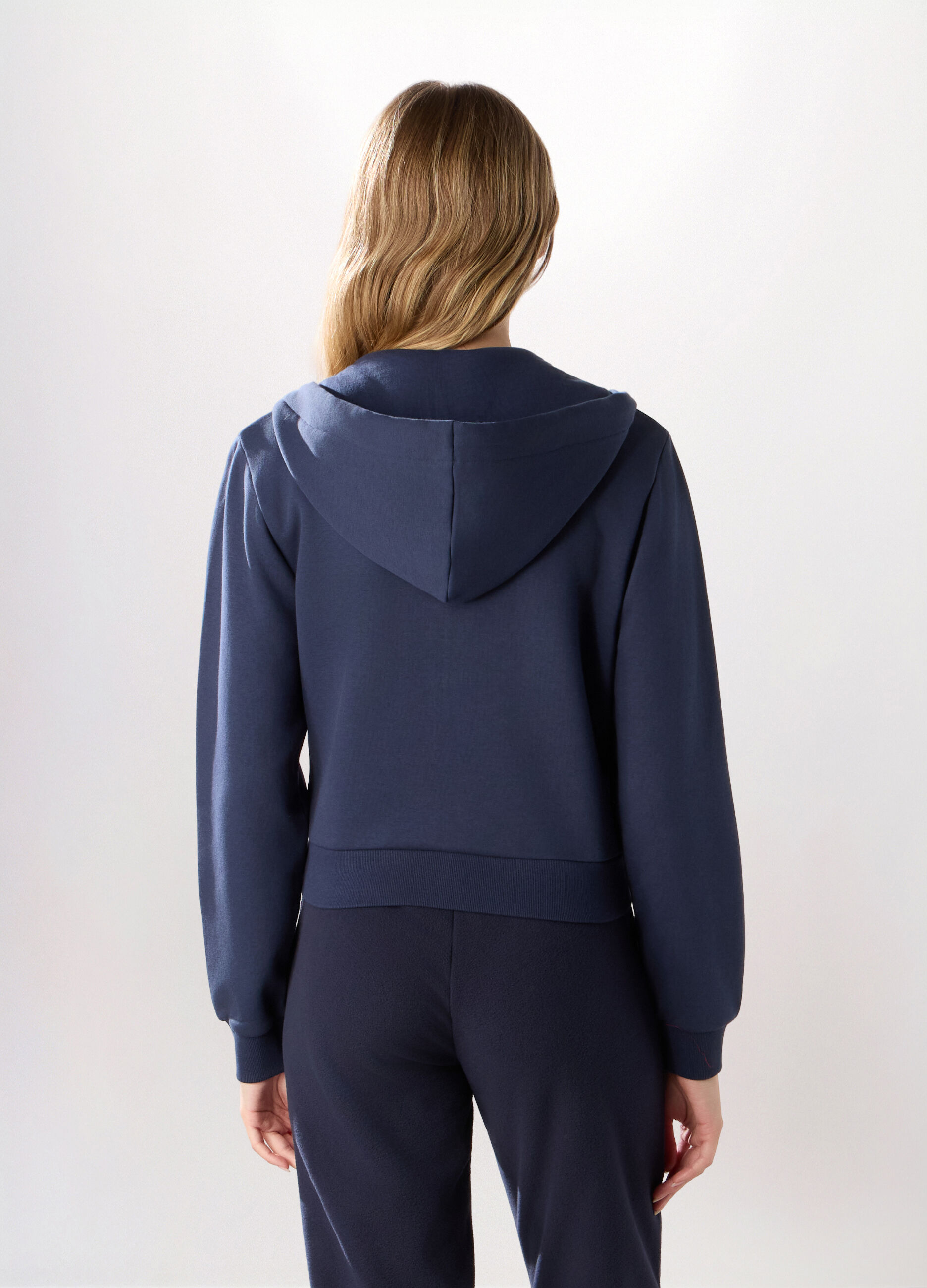 Felpa in misto cotone donna_1