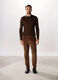 Pantalone in velluto a coste di cotone stretch uomo_0