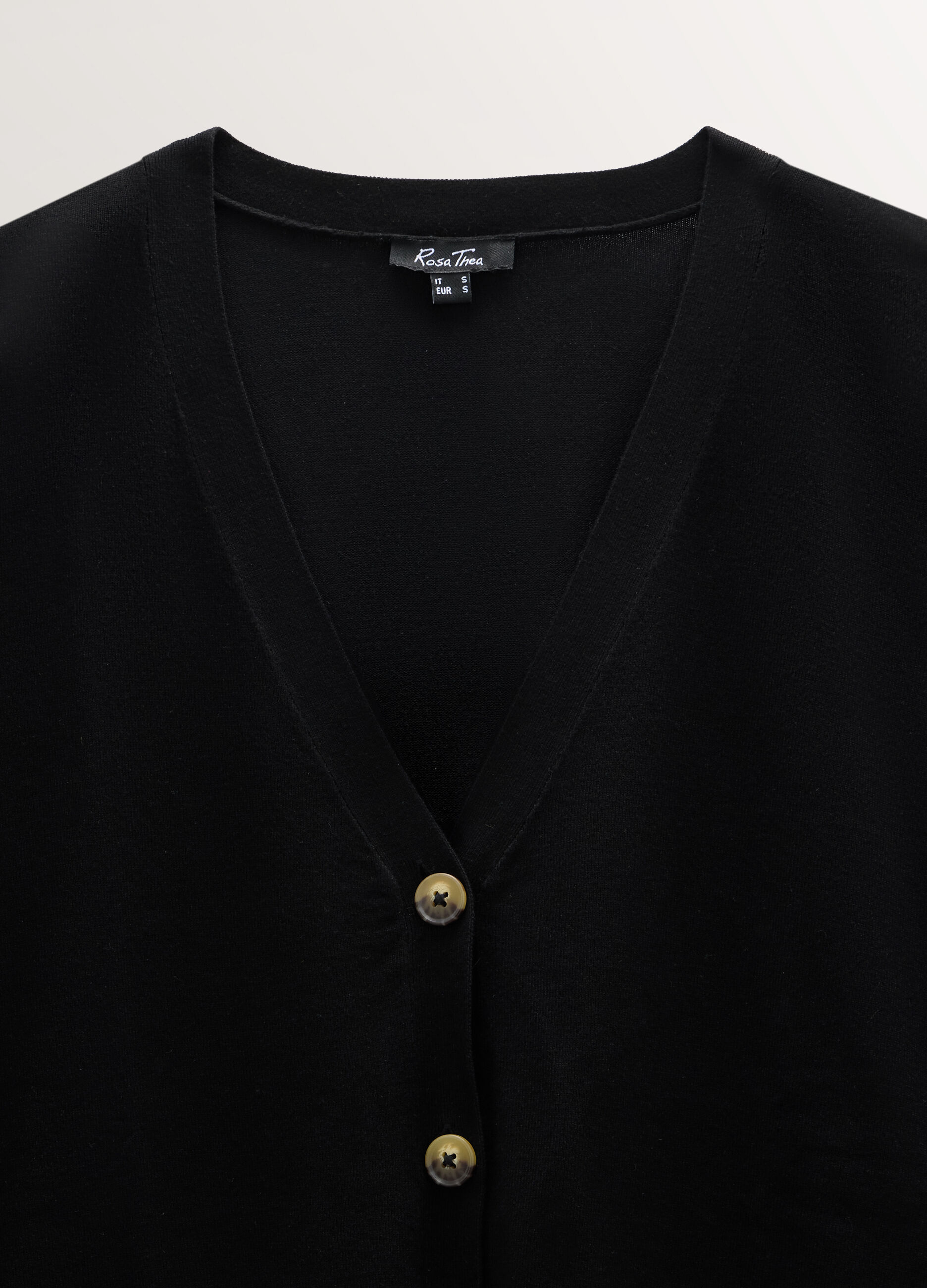 Cardigan con scollo a V in maglia rasata donna curvy_2