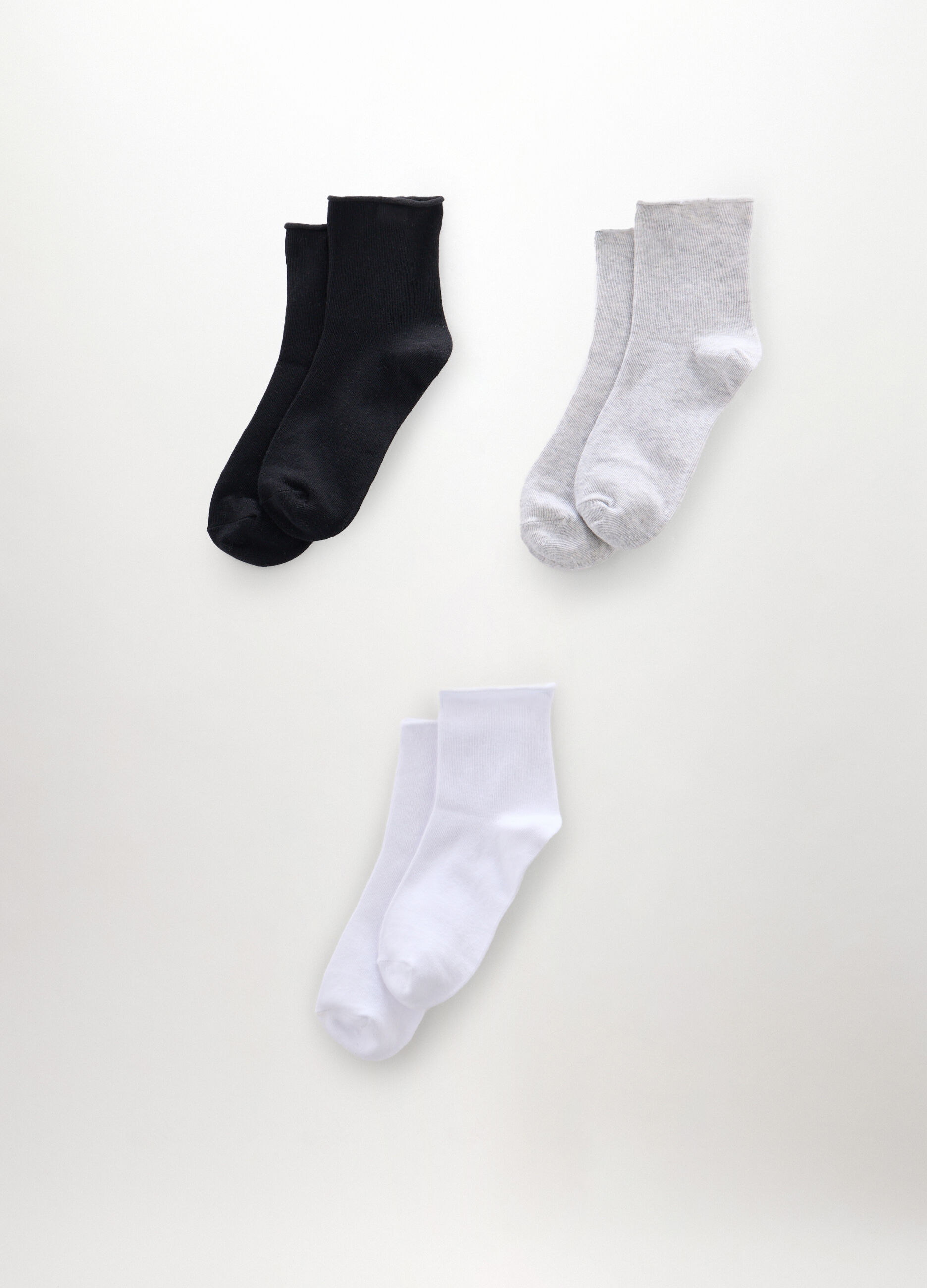 Pack 3 calze corte misto cotone donna_0