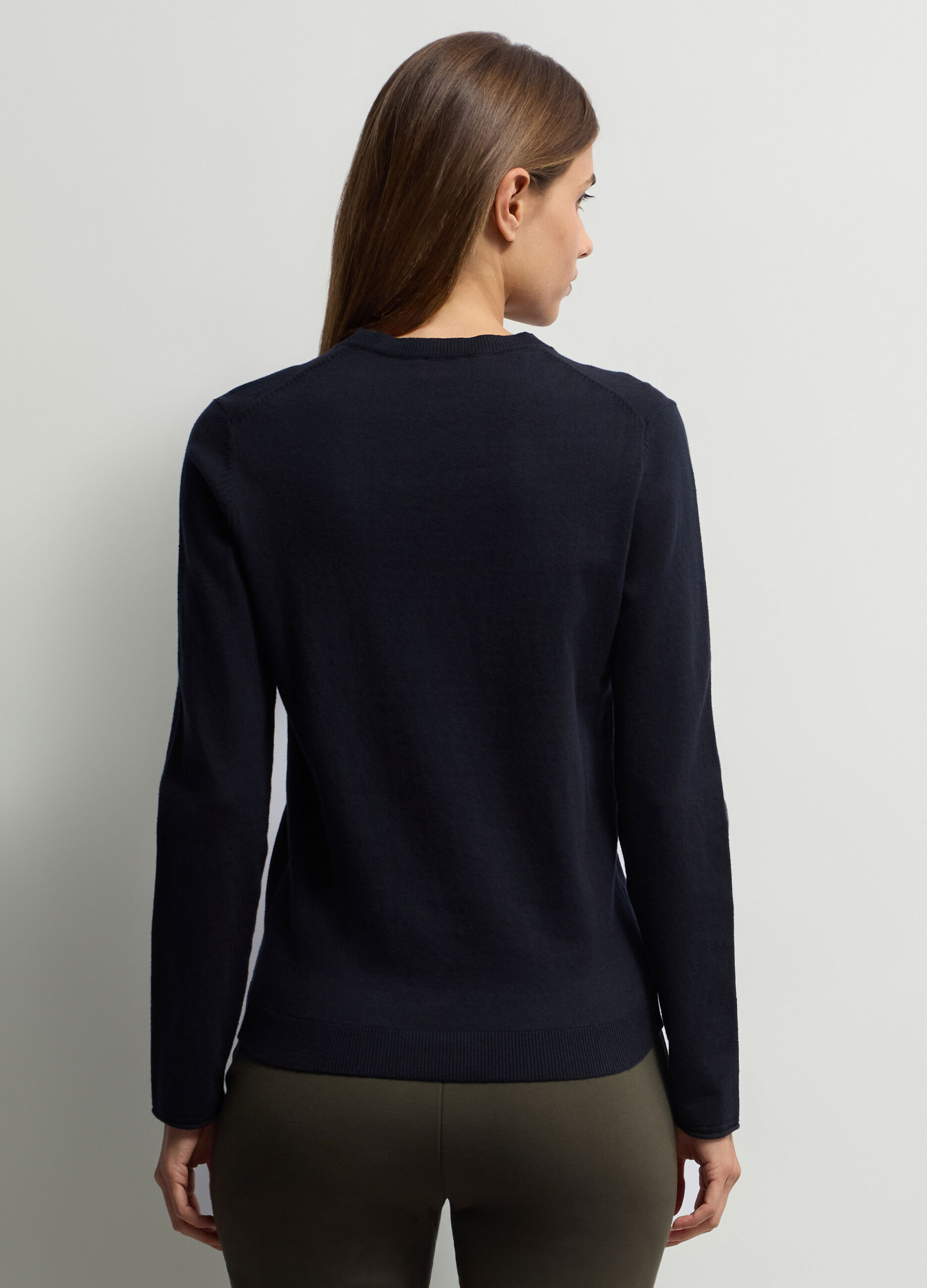 Pullover girocollo rasato donna_1