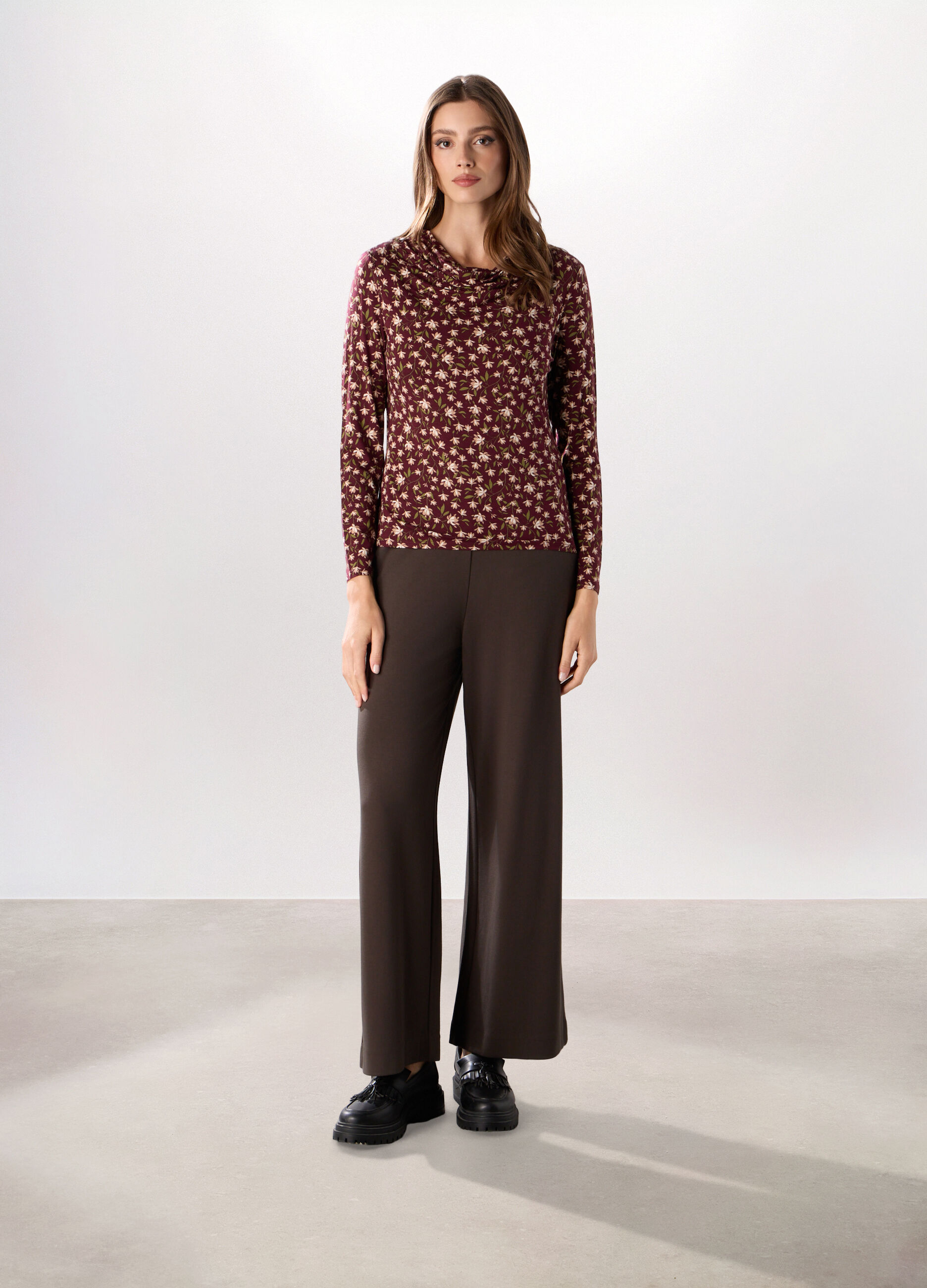 Pantalone palazzo in punto Milano donna_0