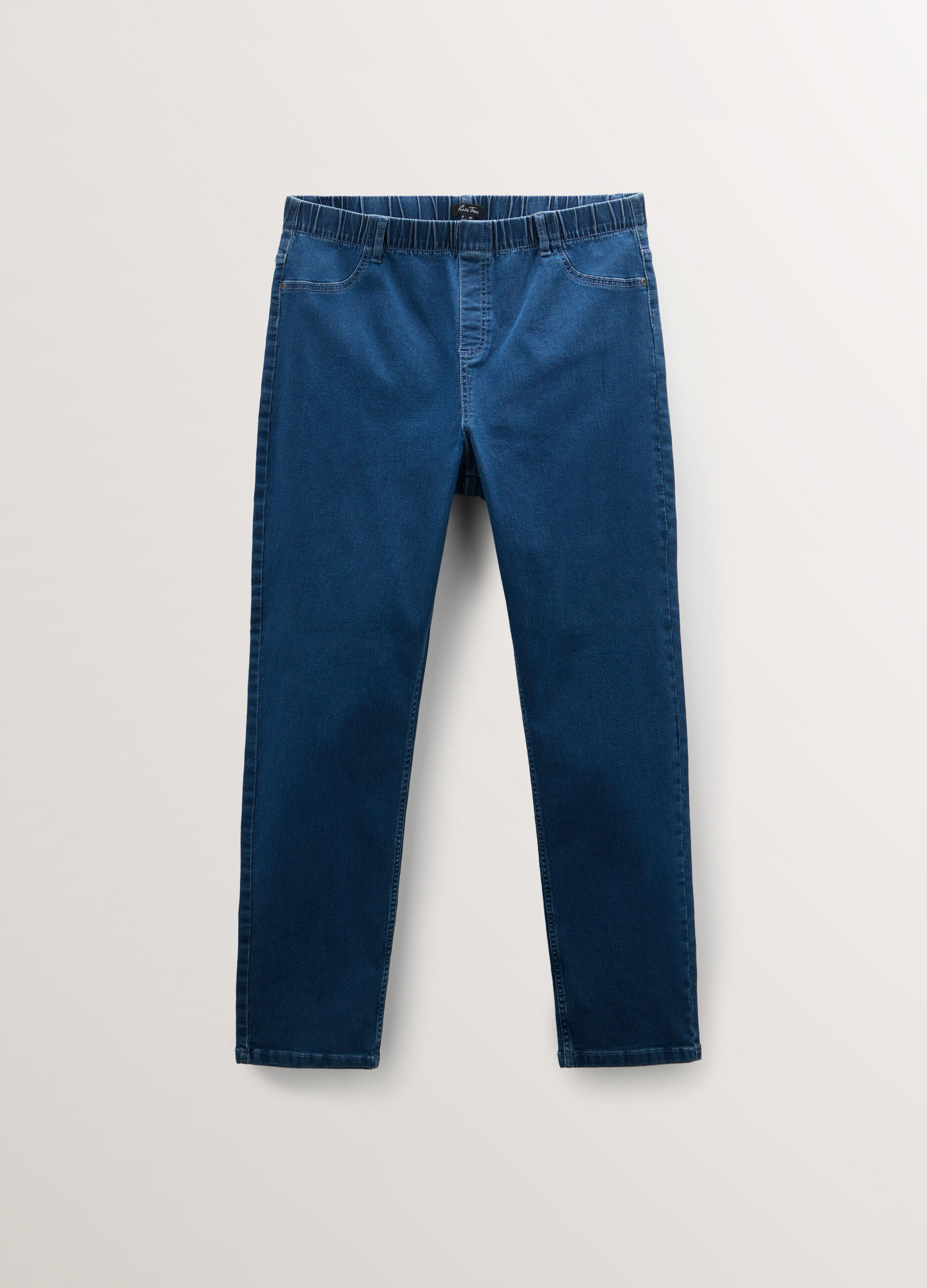 Jeggings Slim Fit in denim di cotone stretch donna curvy_0