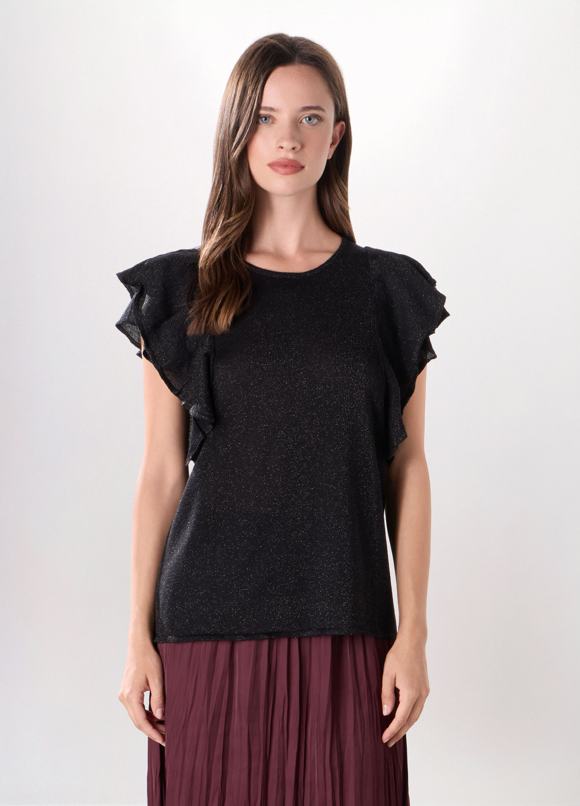T-shirt misto viscosa donna_0
