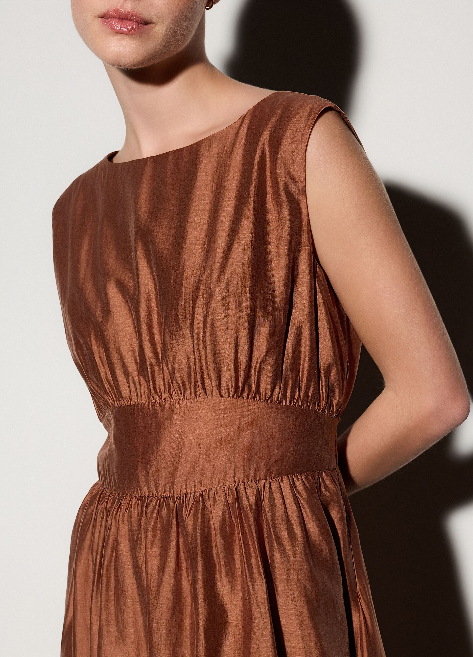 Abito lungo in raso donna_3