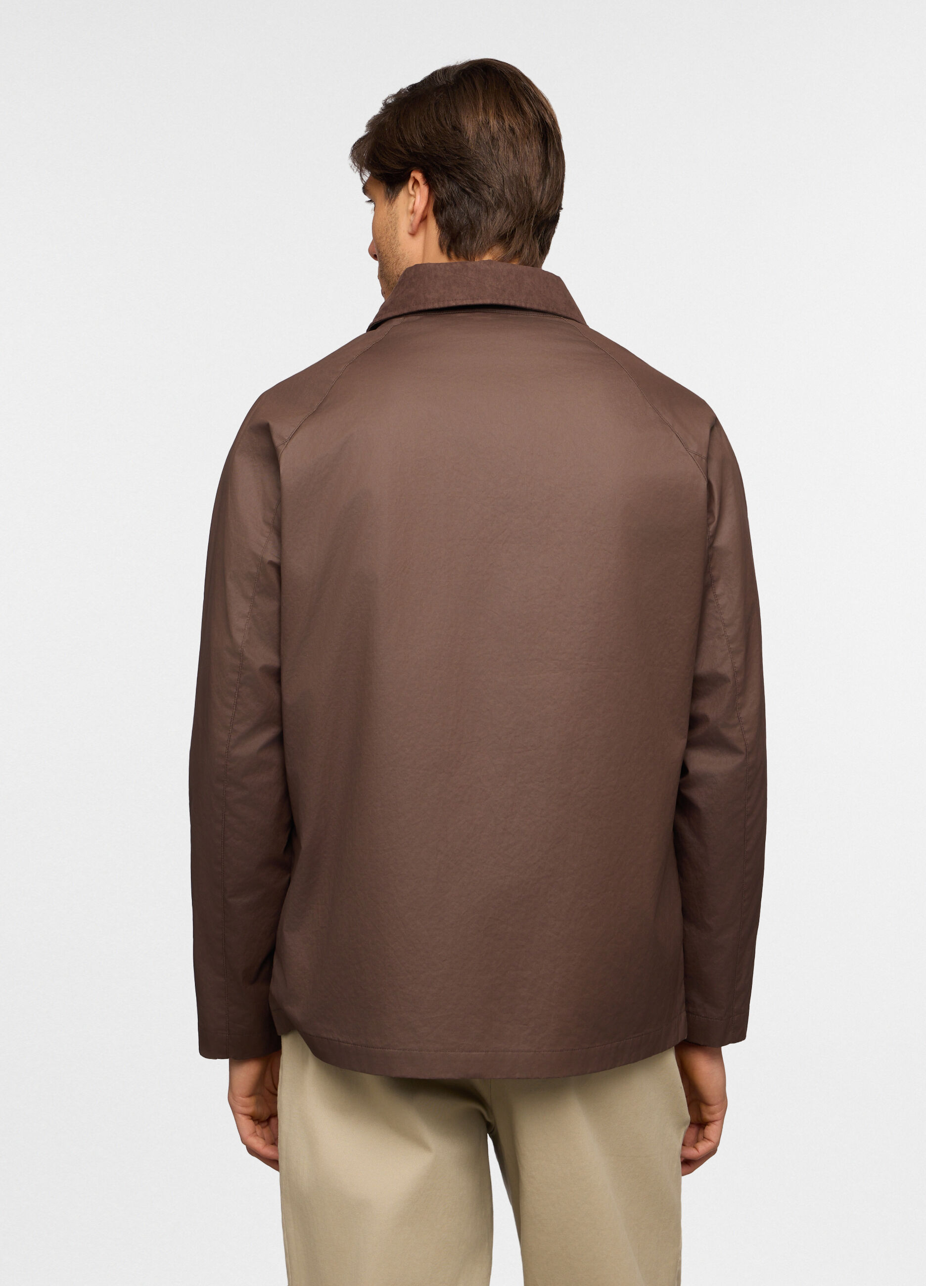 Giacca antivento e antipioggia in cotone cerato uomo_1