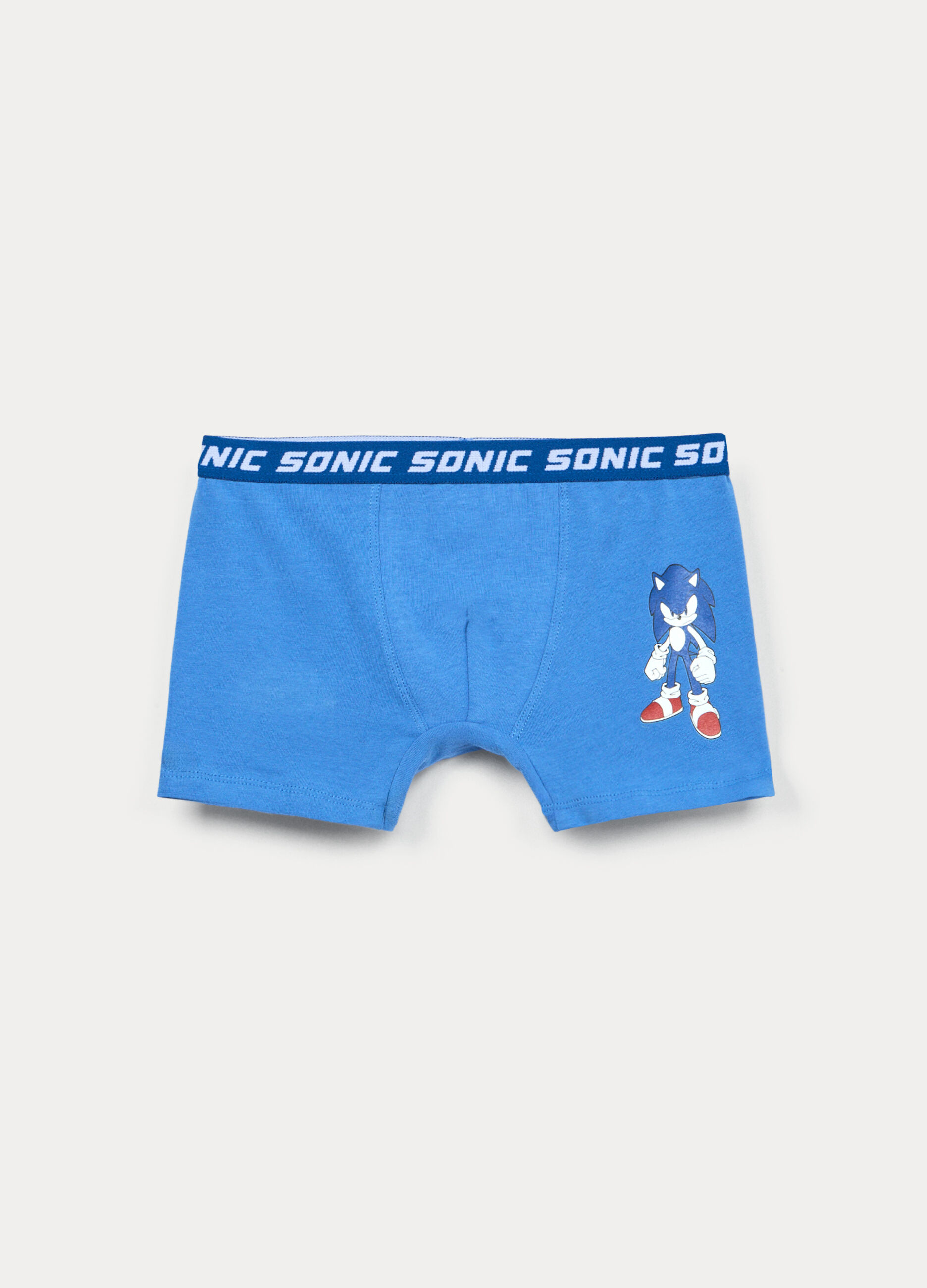 Pack 3 boxer Sonic in jersey di cotone stretch bambino_1