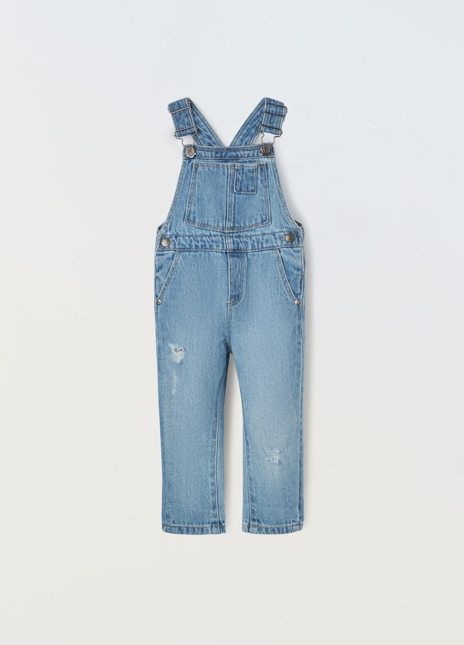 Salopette in denim neonato_0