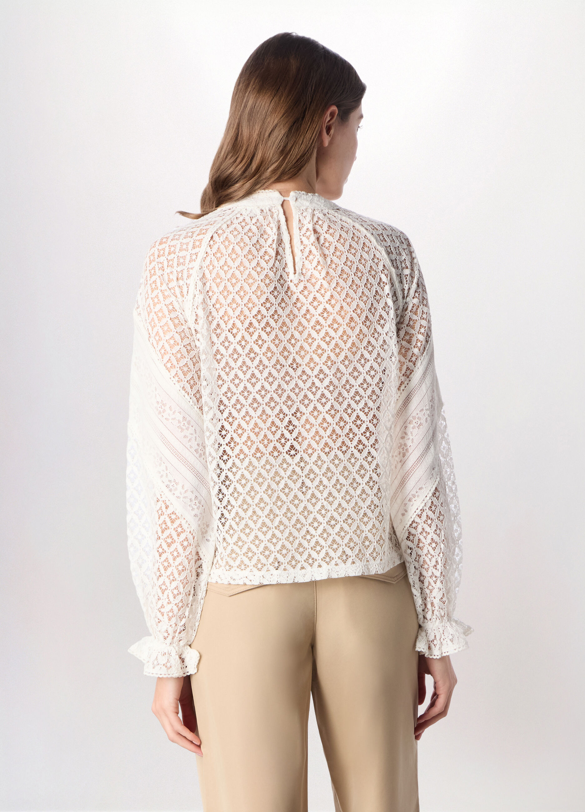 Blusa in pizzo donna_1
