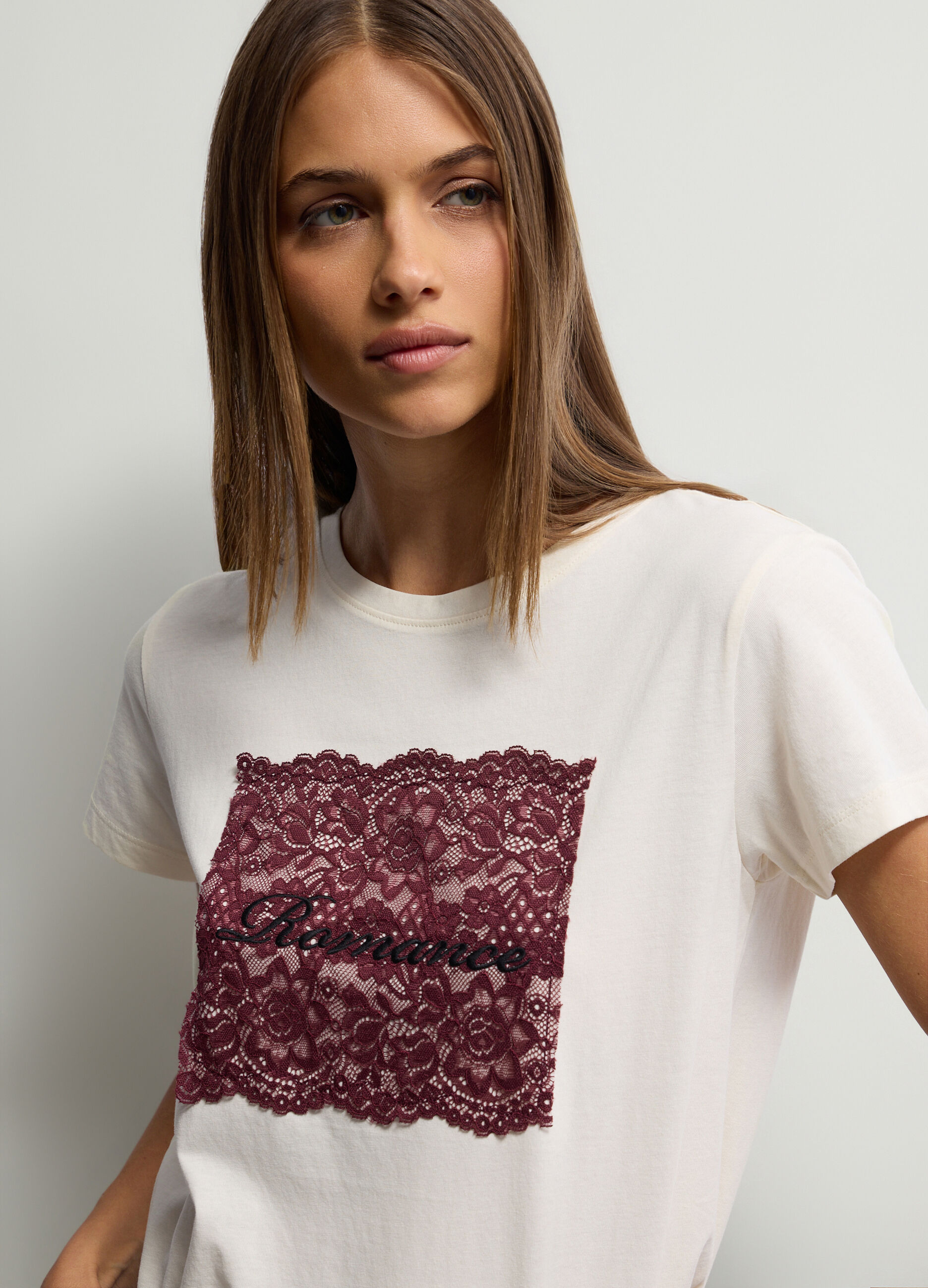 T-shirt girocollo donna_2