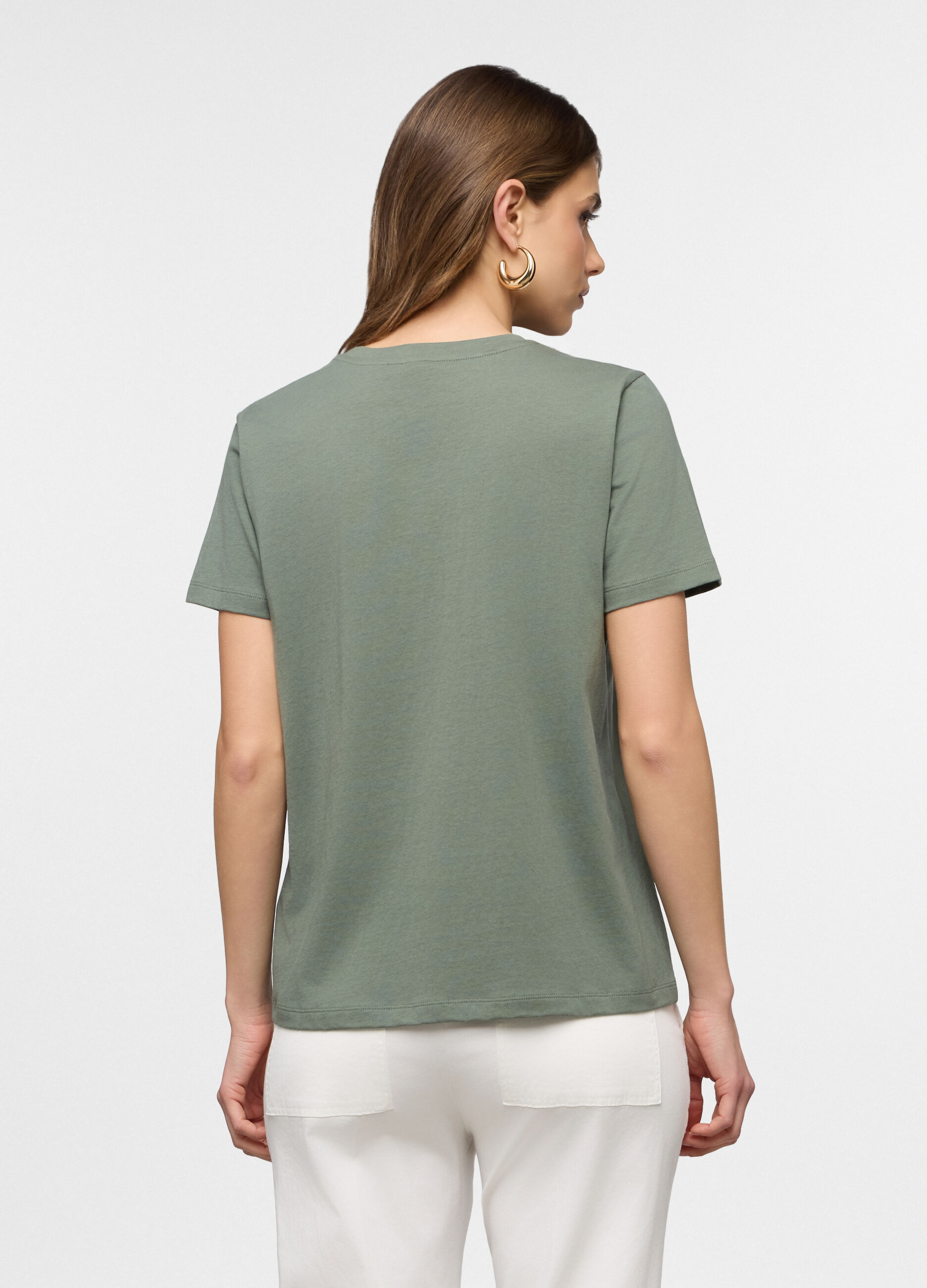 T-shirt girocollo donna_1
