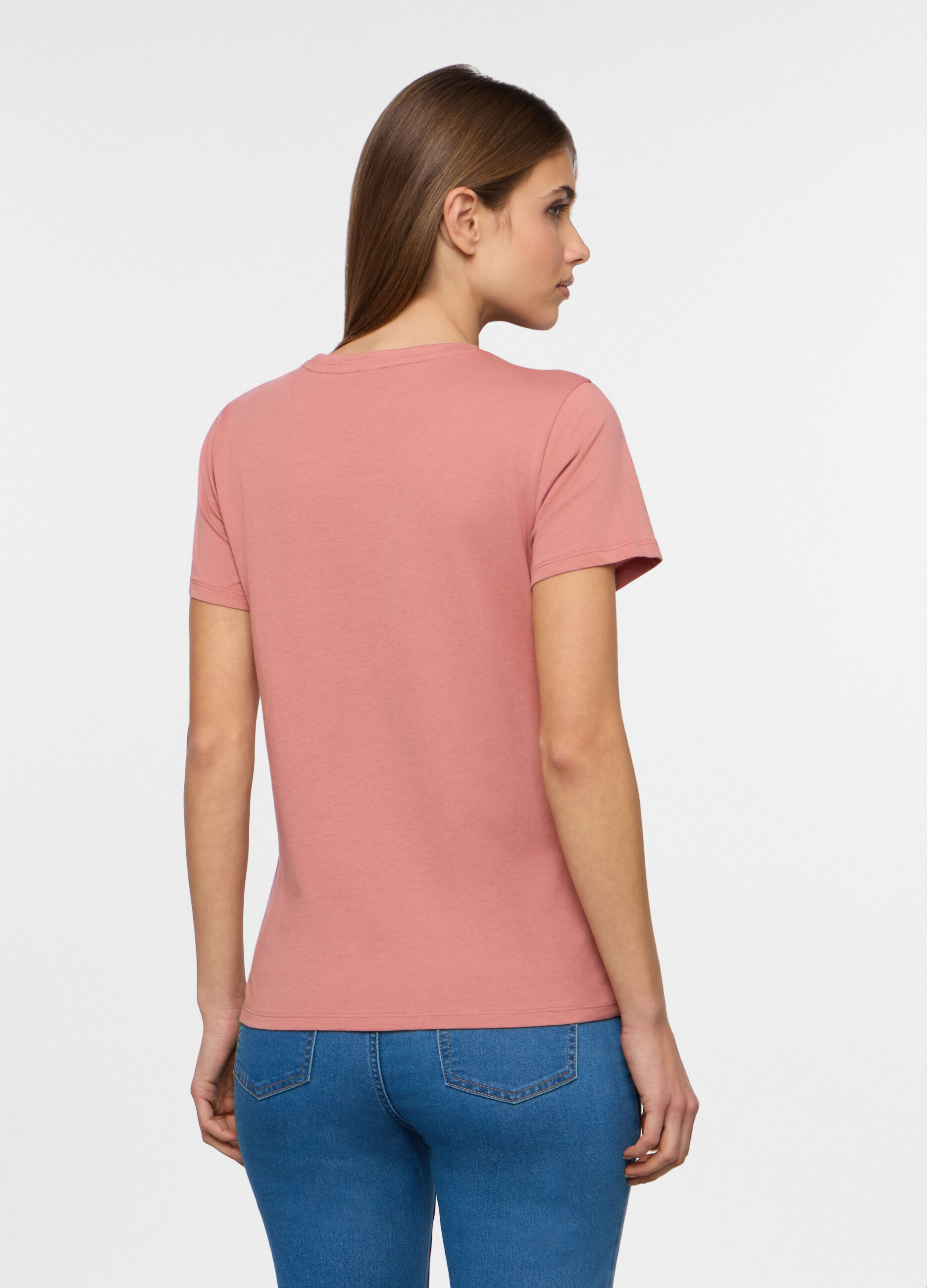 T-shirt girocollo donna_1