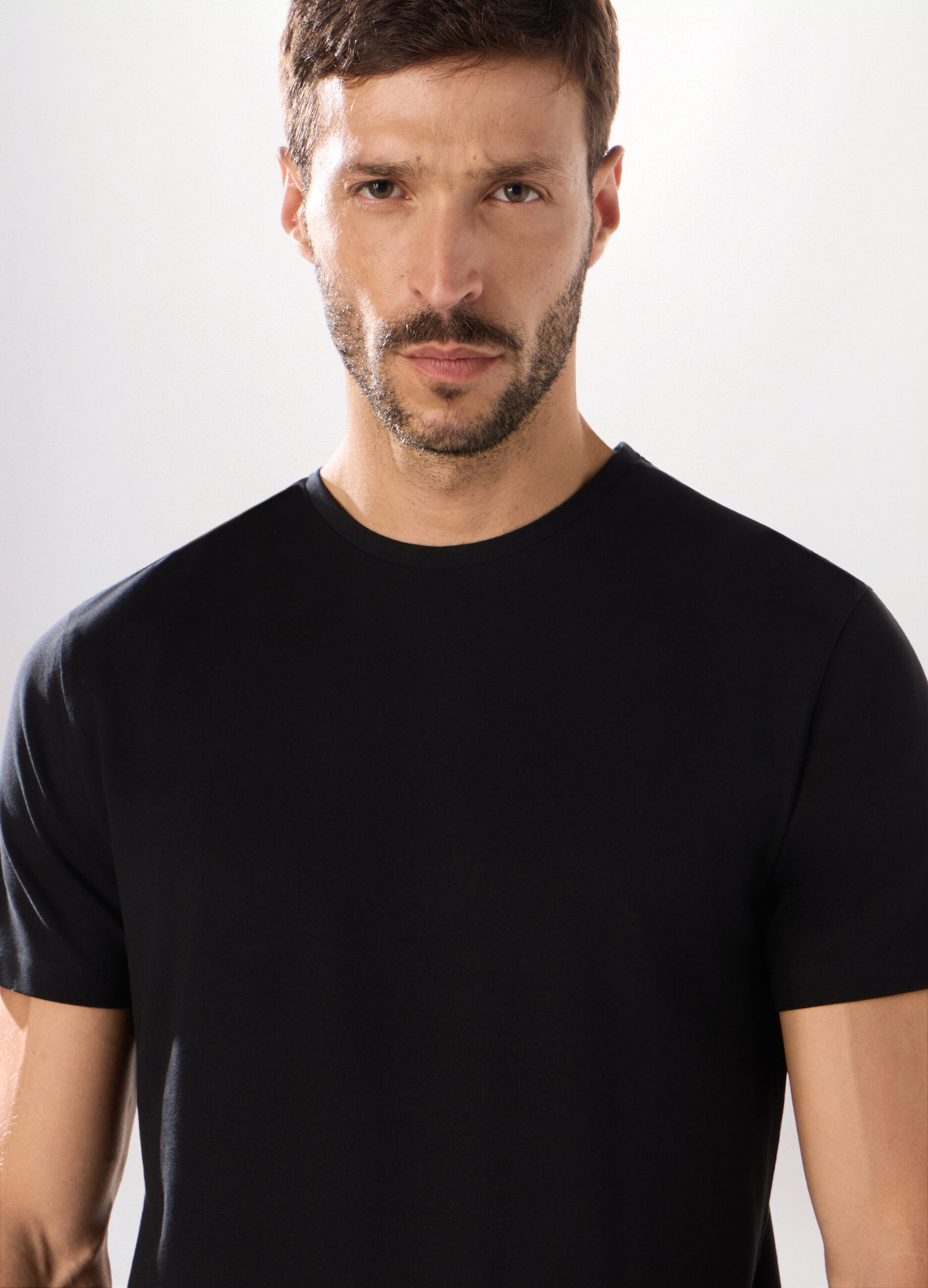 T-shirt in cotone stretch uomo_2