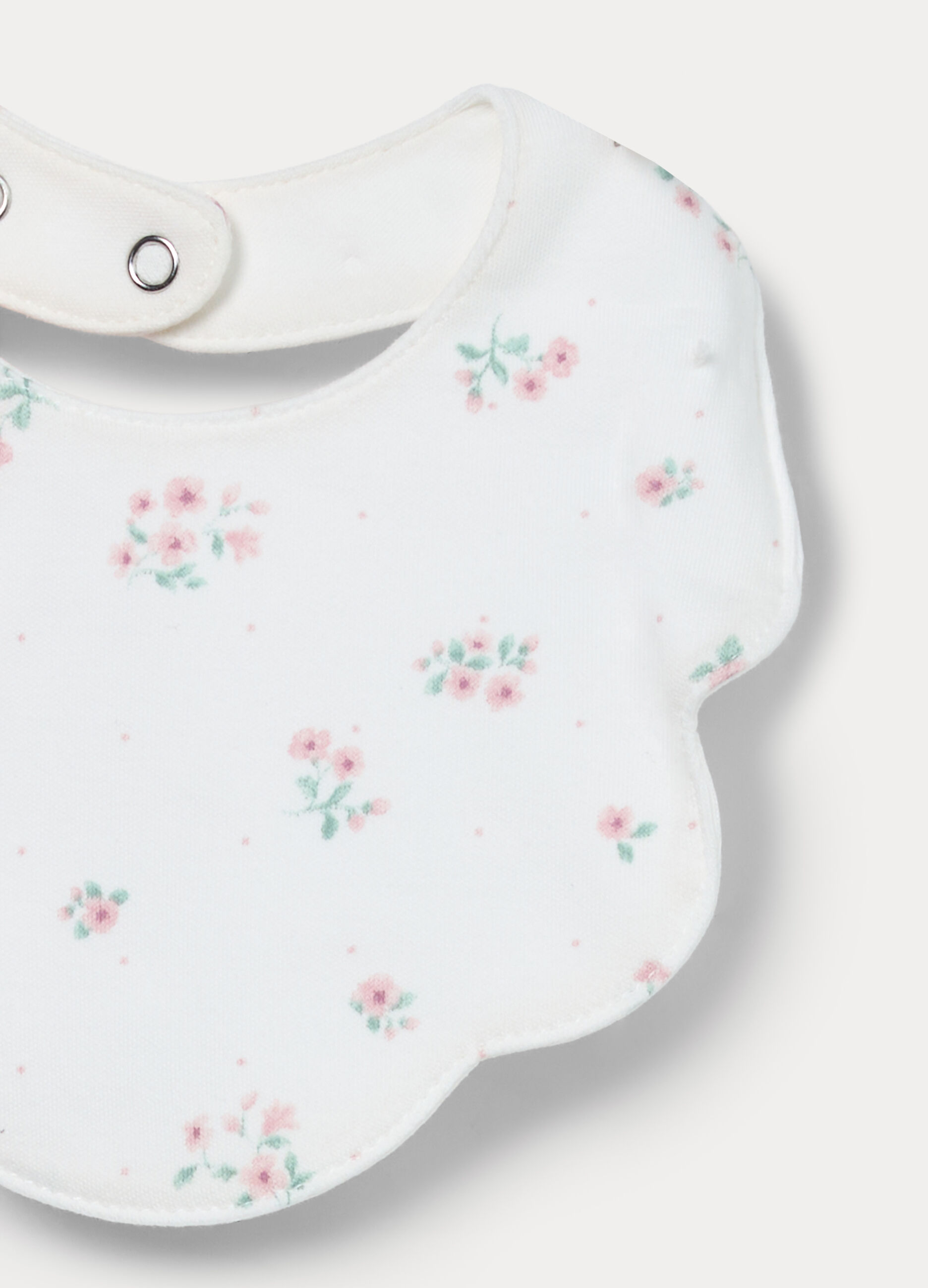 Pack 2 bavaglini in interlock di puro cotone neonata_2