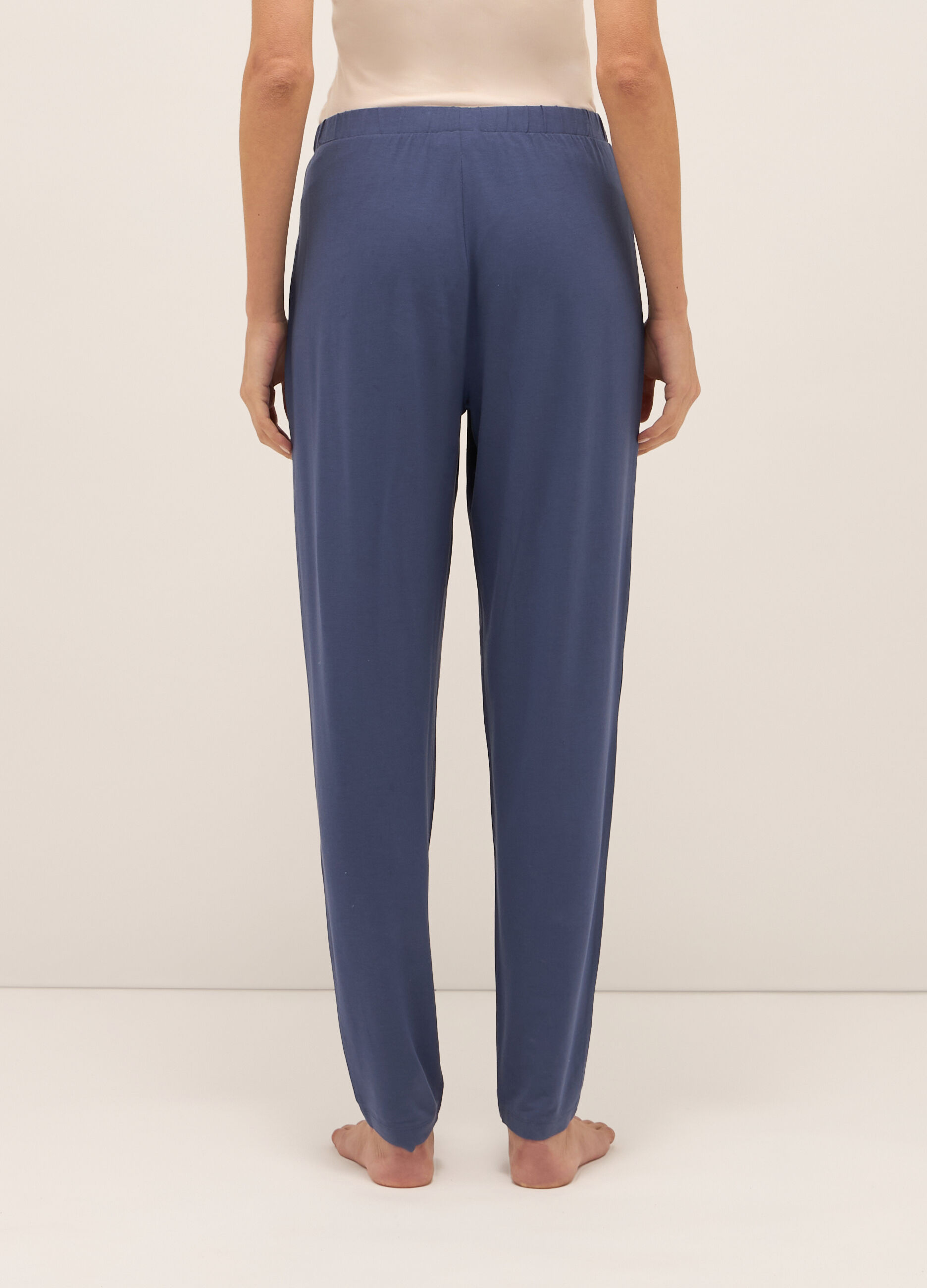 Pantaloni pigiama in jersey stretch donna_1