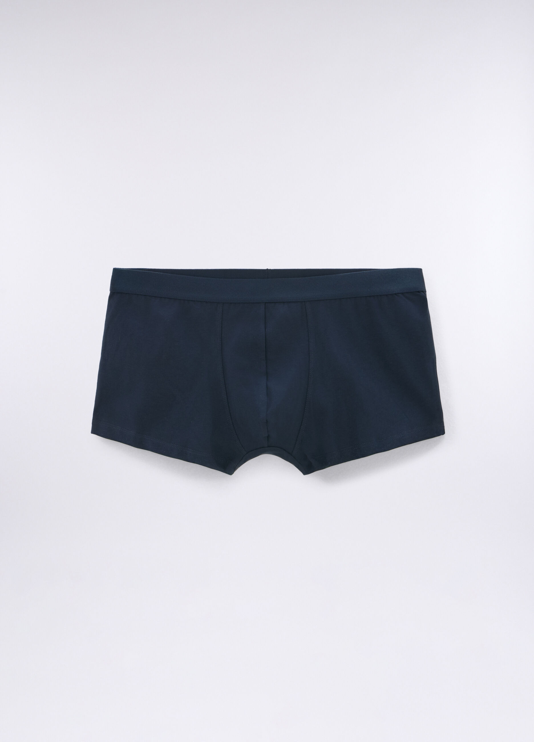 3 pack boxer tinta unita in cotone stretch uomo_0