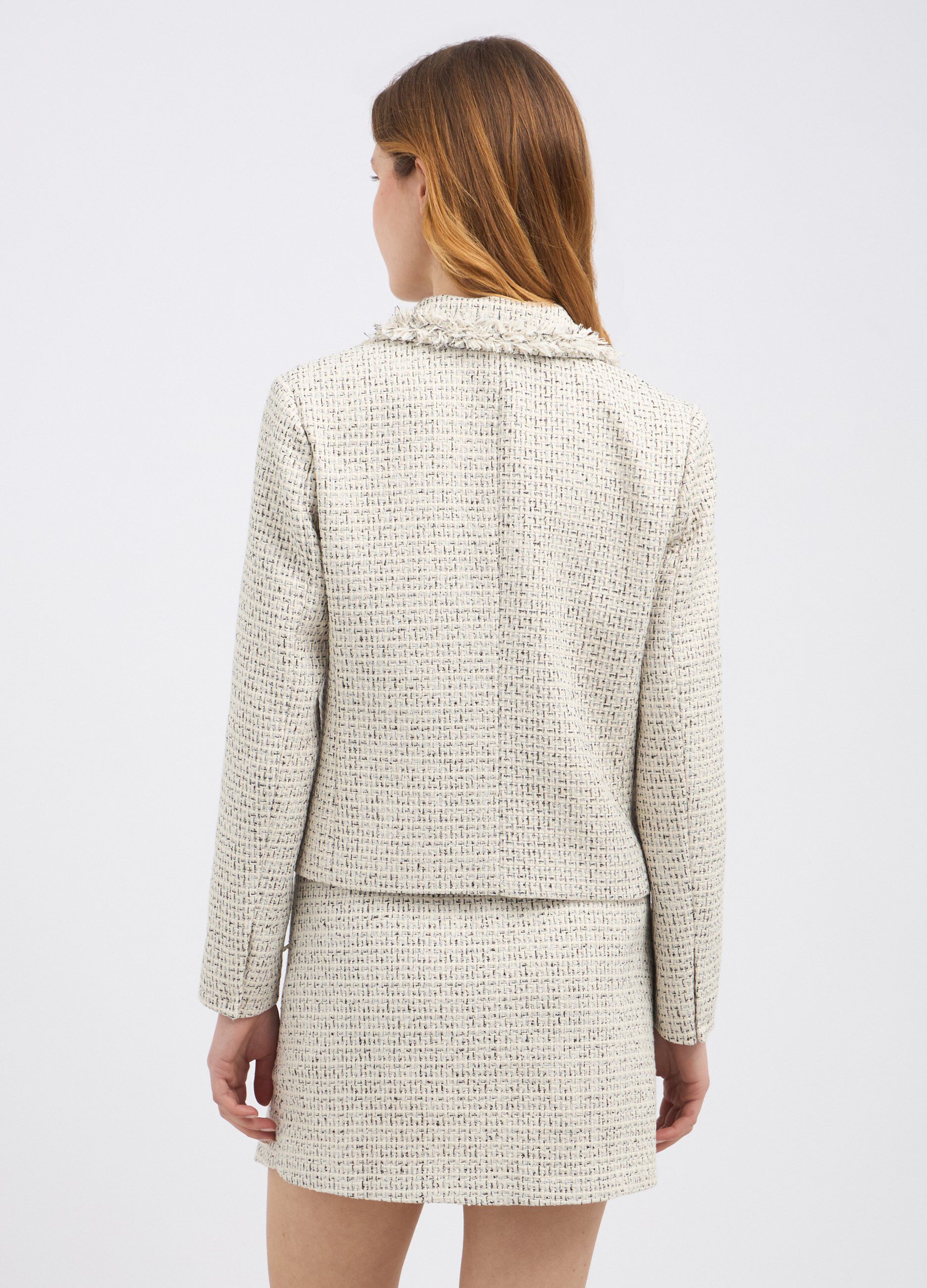 Blazer doppiopetto sfrangiato_1