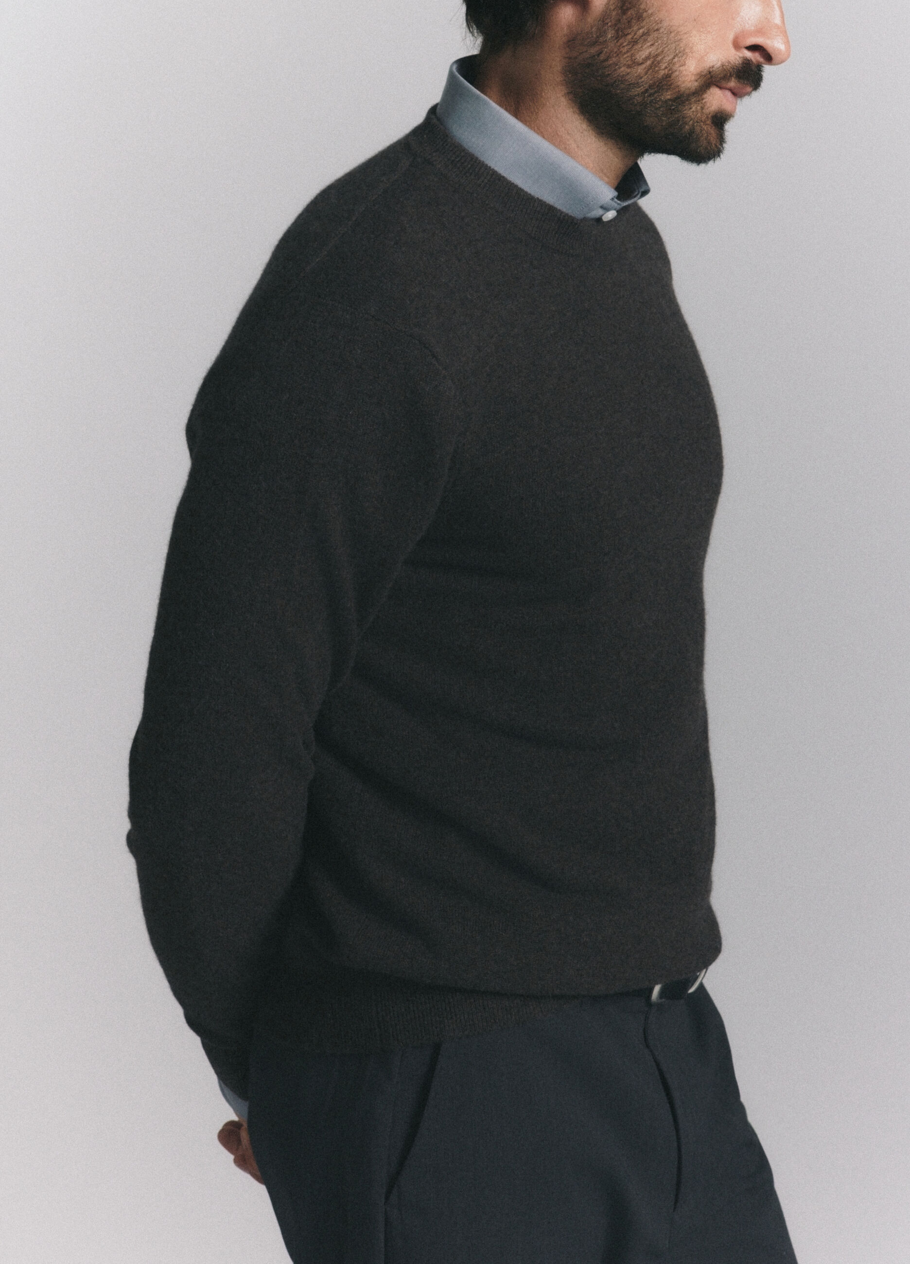 Maglione girocollo in cashmere uomo_3