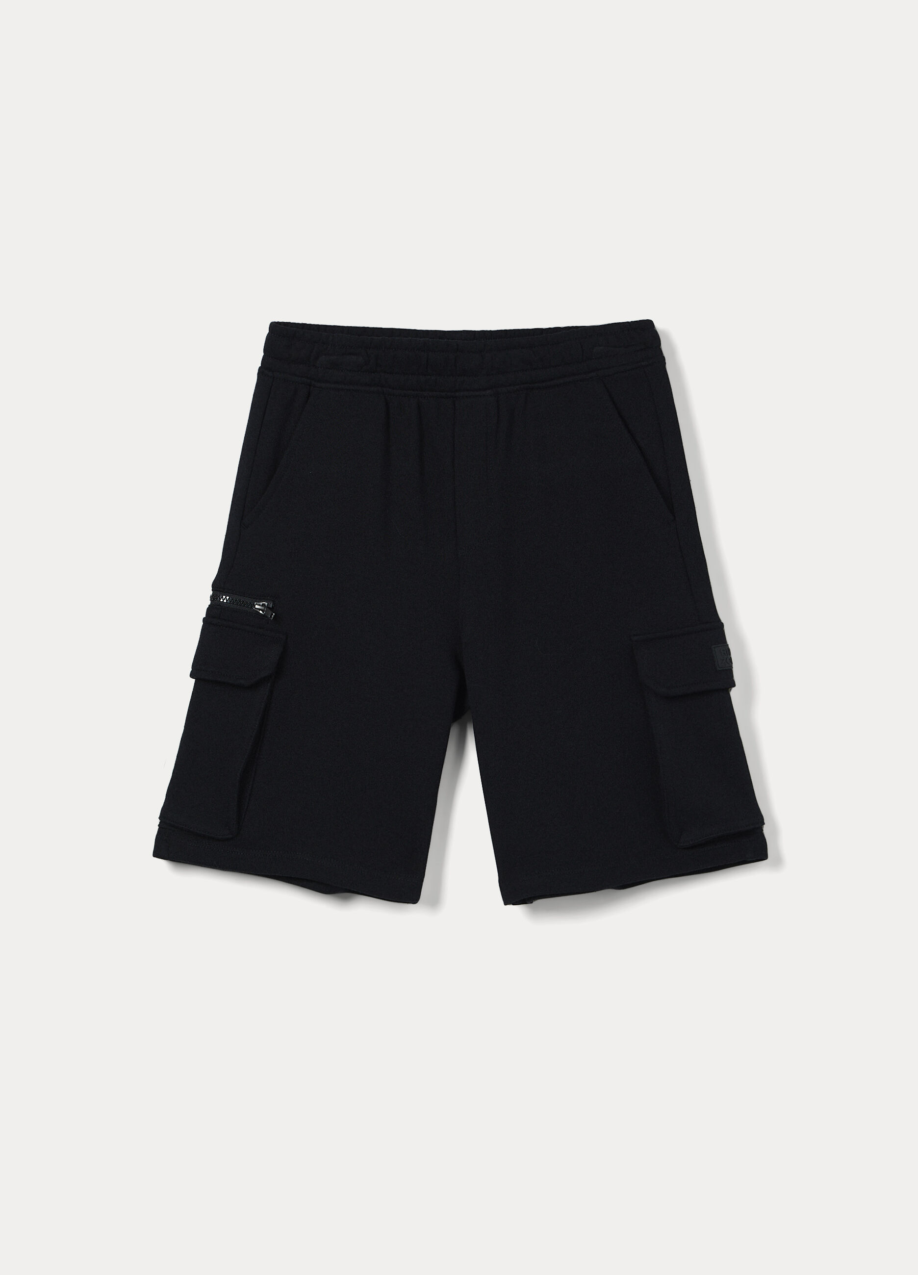 Shorts in french terry di puro cotone ragazzo_0